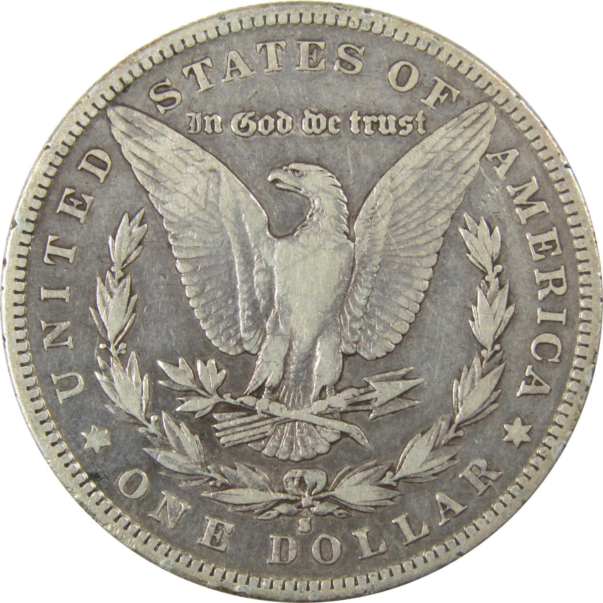 1885 S Morgan Silver Dollar VF Very Fine Details $1 Coin SKU:I24728 - Morgan coin - Morgan silver dollar - Morgan silver dollar for sale - Profile Coins & Collectibles