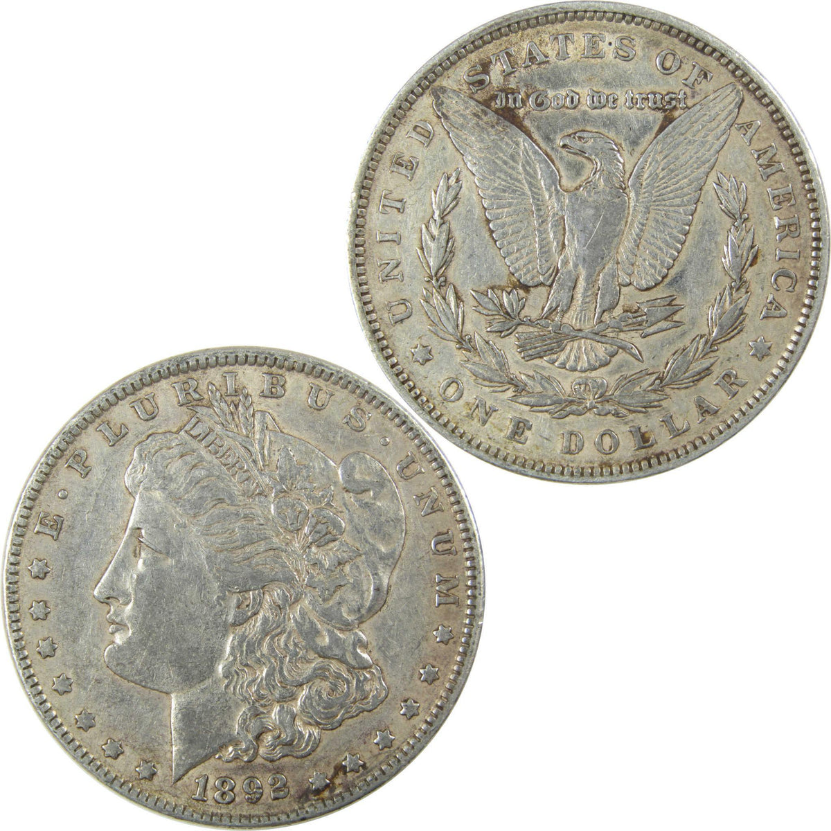 1892 Morgan Silver Dollar XF EF Extremely Fine Details SKU:I24737 - Morgan coin - Morgan silver dollar - Morgan silver dollar for sale - Profile Coins & Collectibles