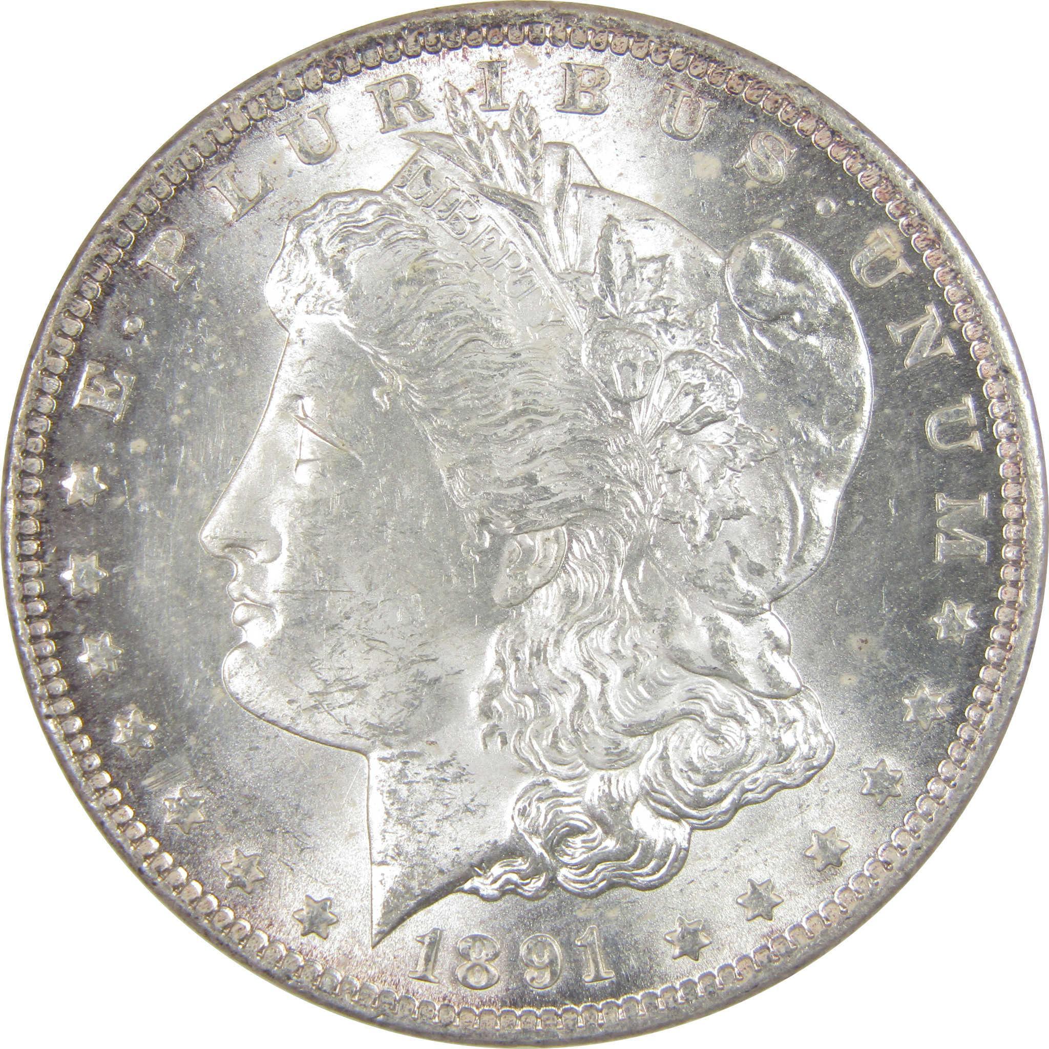 1891 CC Morgan Dollar Uncirculated Silver $1 Coin SKU:I17355 - Morgan coin - Morgan silver dollar - Morgan silver dollar for sale - Profile Coins & Collectibles