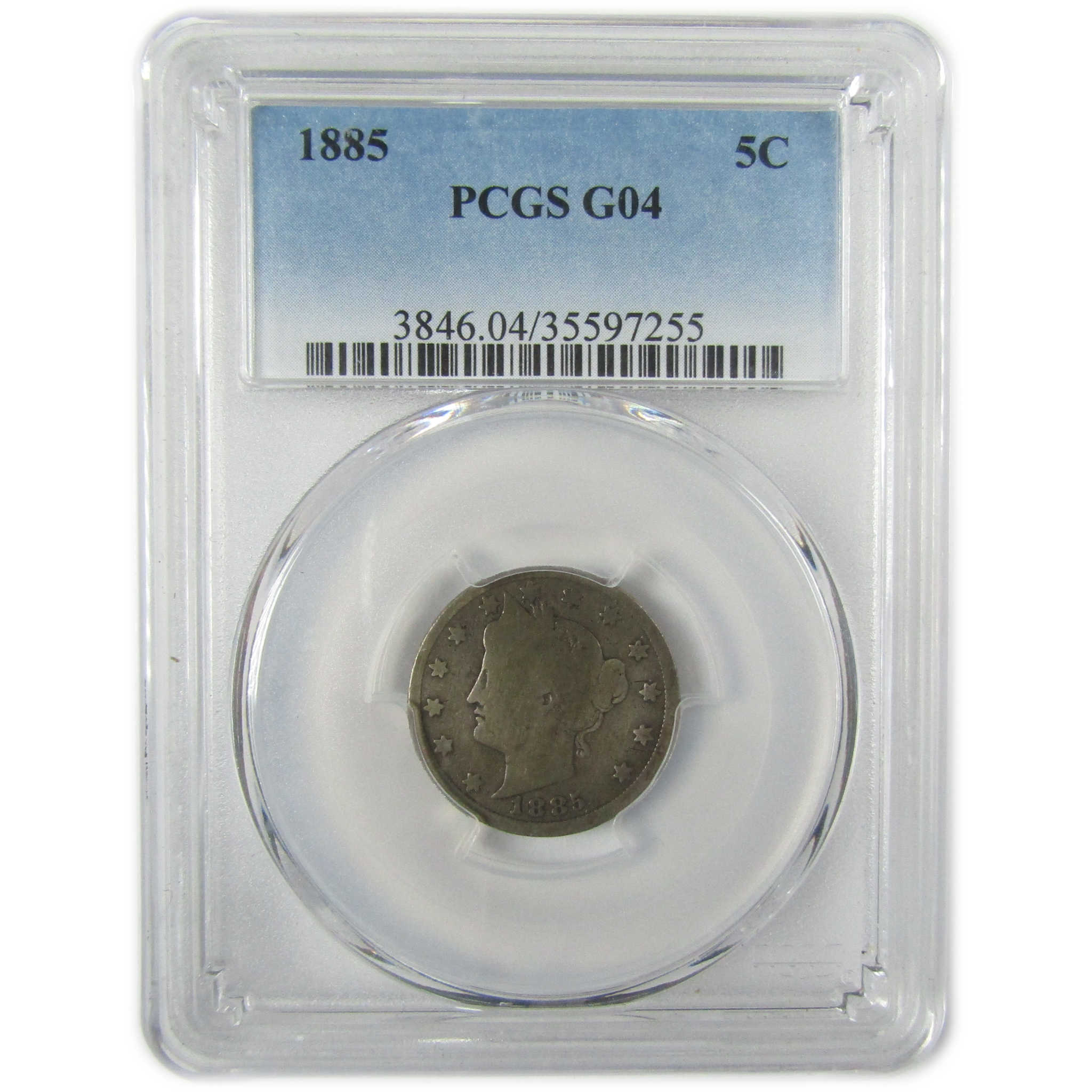 1885 Liberty Head V Nickel G 4 PCGS 5c Coin Collectible SKU:CP1574