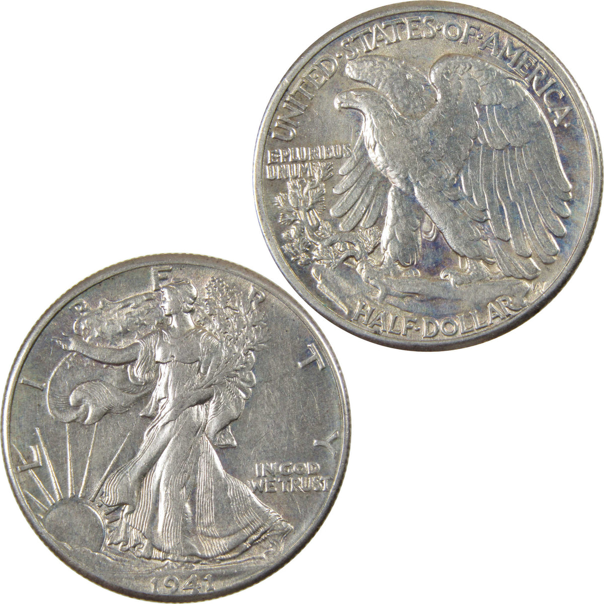 1941 Liberty Walking Silver 50c Borderline Uncirculated SKU:I28663