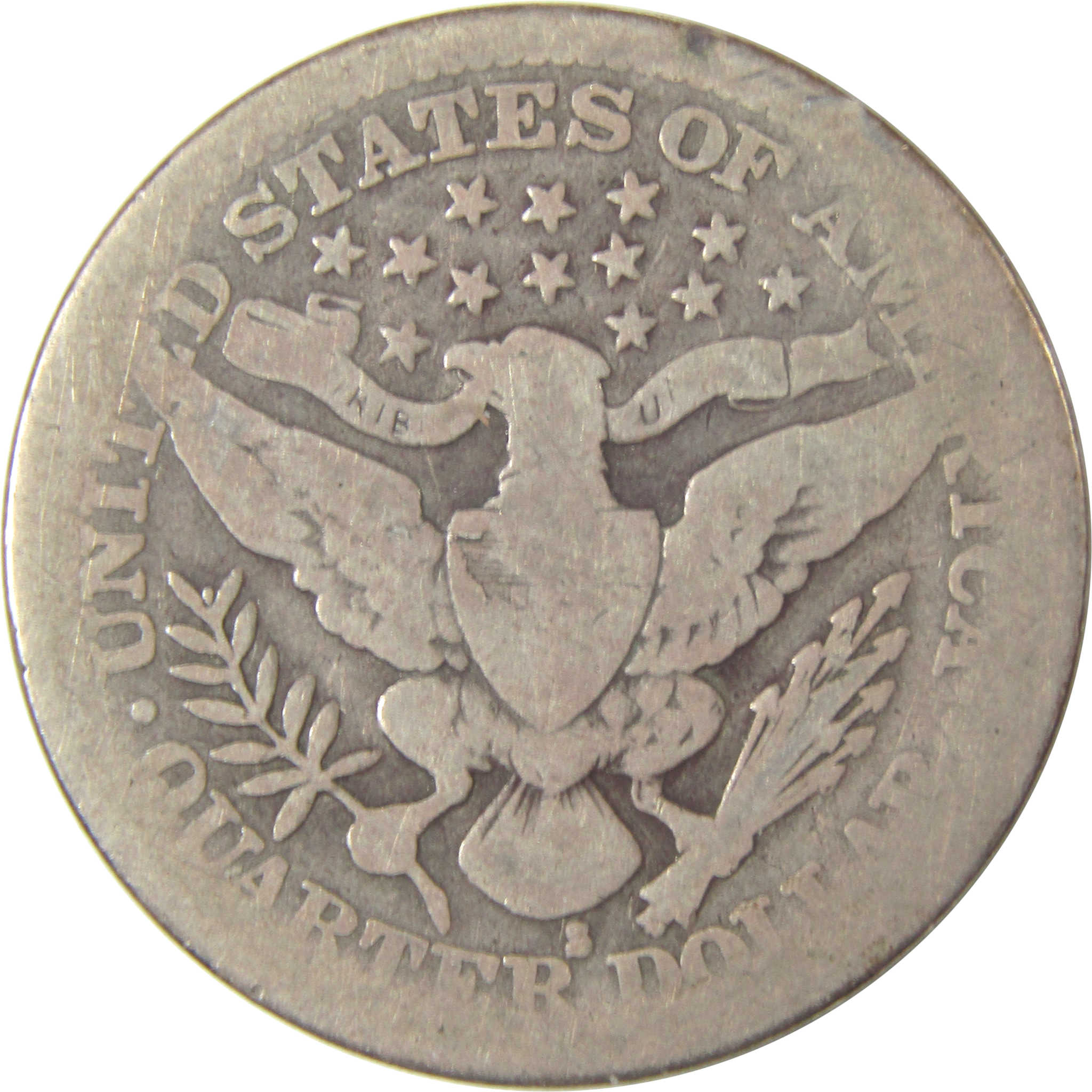 1914 S Barber Quarter AG About Good Silver 25c Coin SKU:I17006