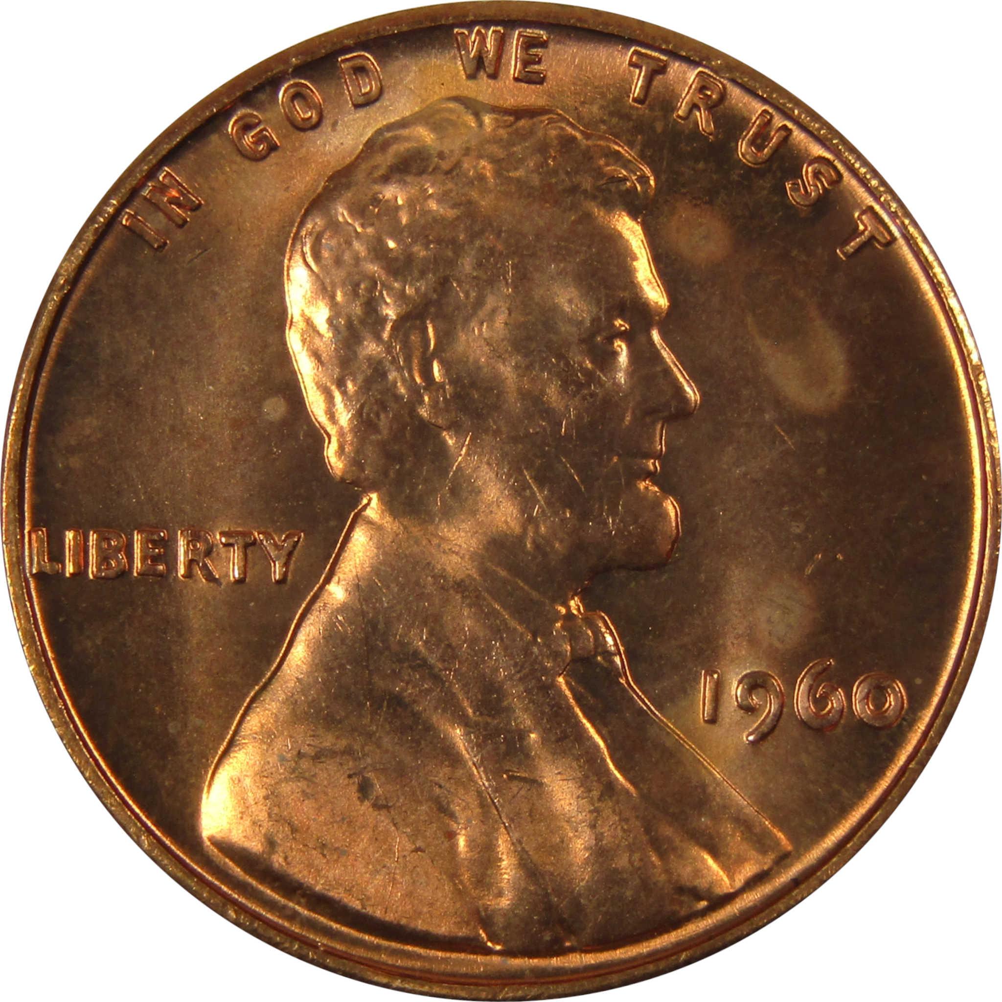 1960 Small Date Lincoln Memorial 1c Uncirculated Mint State SKU:I26585