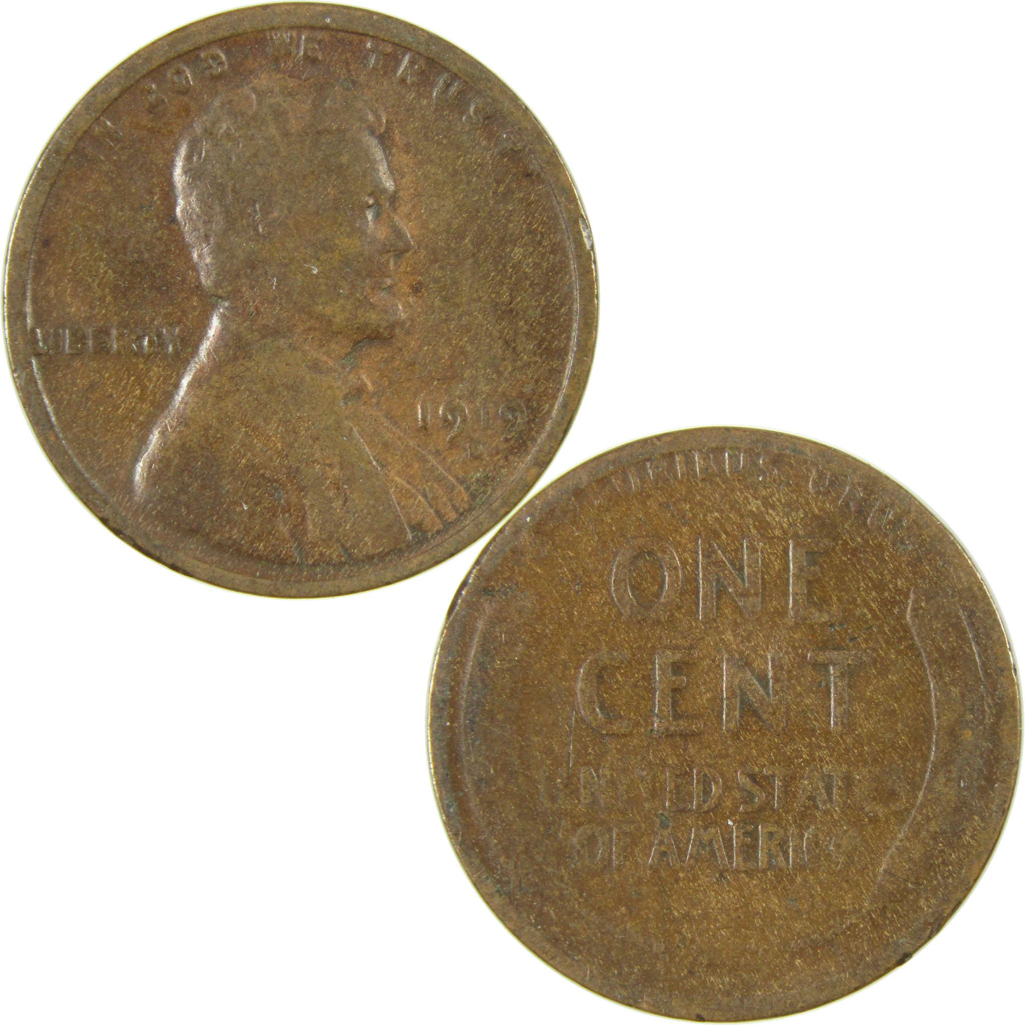 1919 D Lincoln Wheat Cent G Good Penny 1c Coin Collectible SKU:I27175