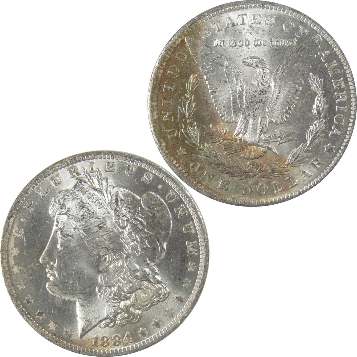 1884 O Morgan Silver Dollar BU Choice Uncirculated Toned SKU:I24192