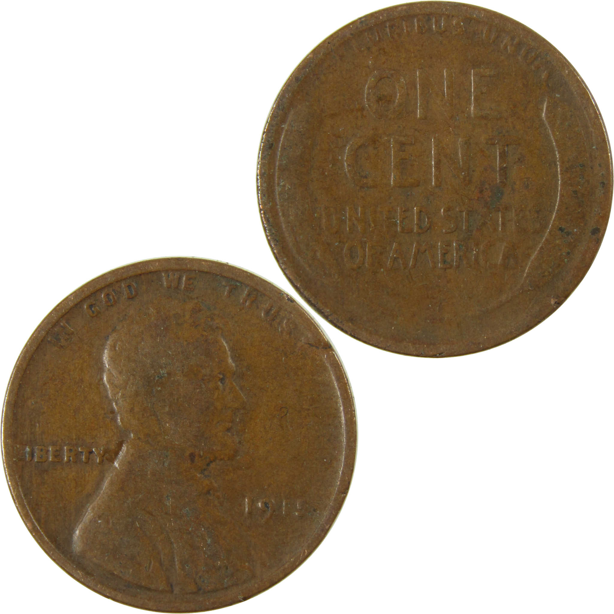 1915 Lincoln Wheat Cent G Good Penny 1c Coin Collectible SKU:I27167