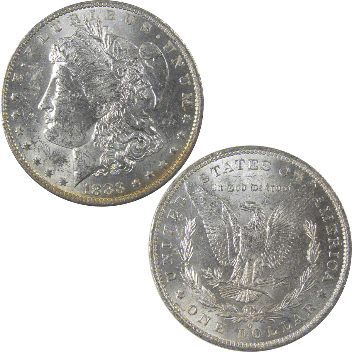1883 O Morgan Silver Dollar Uncirculated Mint State Toned SKU:I24855