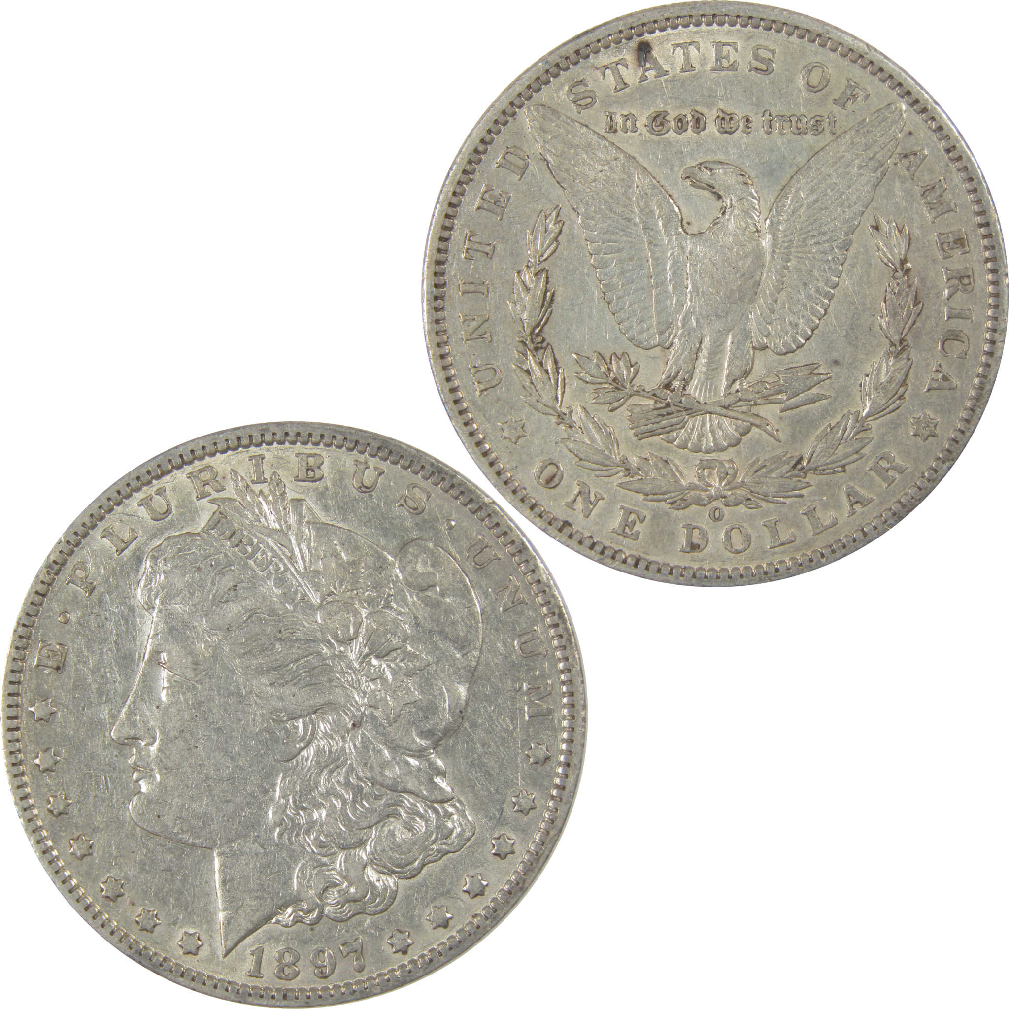 1897 O Morgan Dollar XF EF Extremely Fine Silver $1 Coin SKU:I23415 - Morgan coin - Morgan silver dollar - Morgan silver dollar for sale - Profile Coins & Collectibles