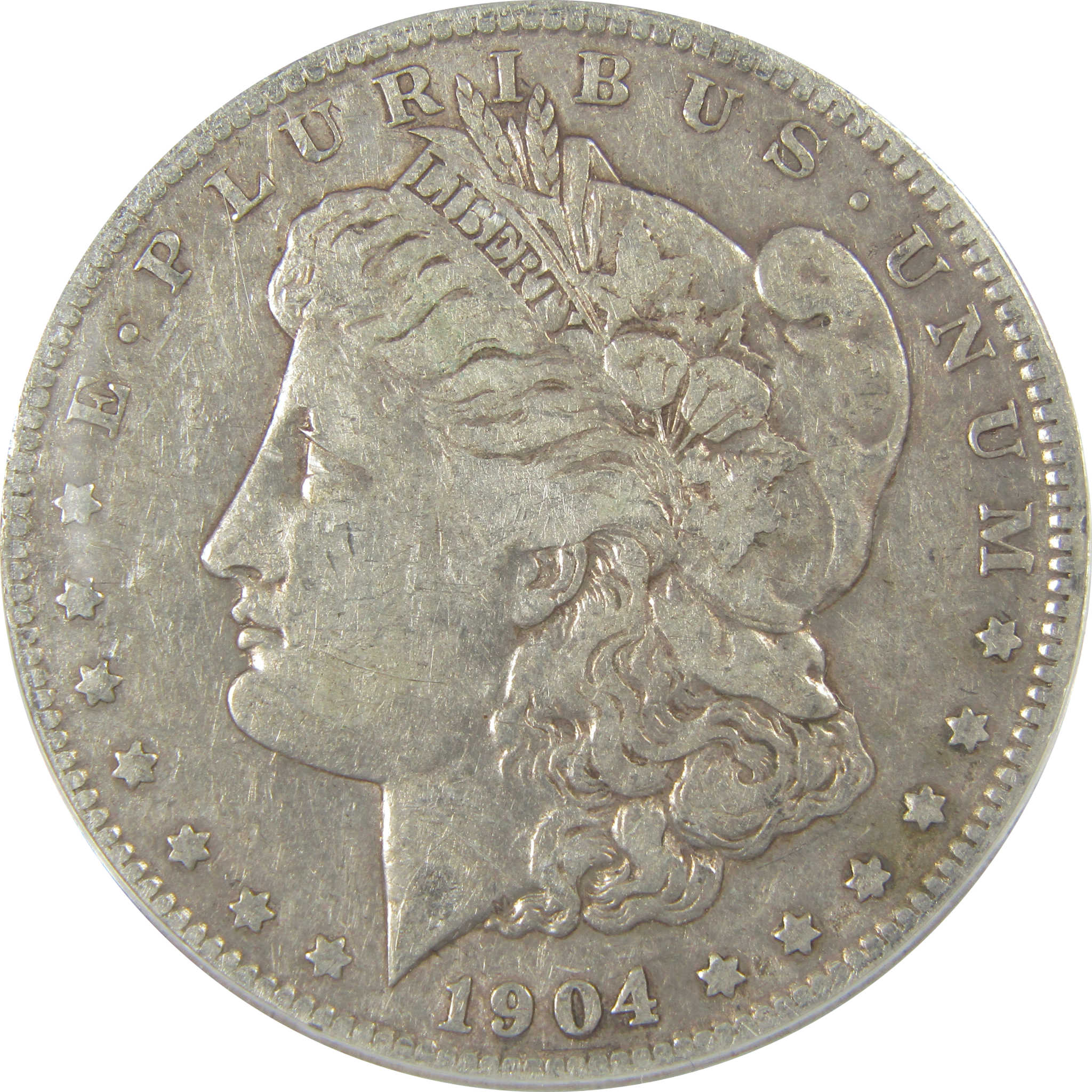 1904 S Morgan Dollar VF 20 ANACS Silver $1 Coin SKU:I21119 - Morgan coin - Morgan silver dollar - Morgan silver dollar for sale - Profile Coins & Collectibles