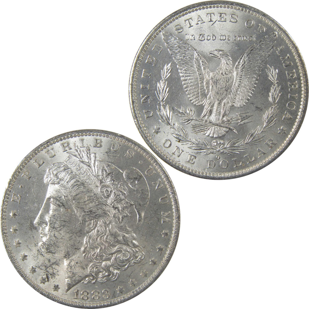 1883 O Morgan Silver Dollar Uncirculated Mint State Toned SKU:I24863