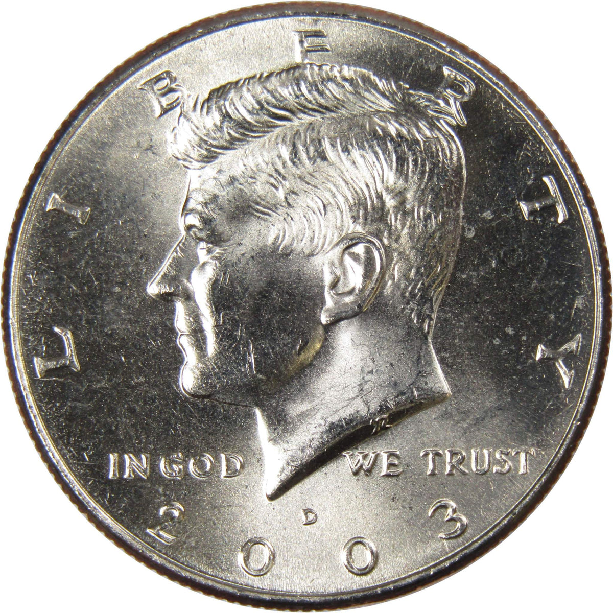 2003 D Kennedy Half Dollar Clad Uncirculated Mint State 50c Coin
