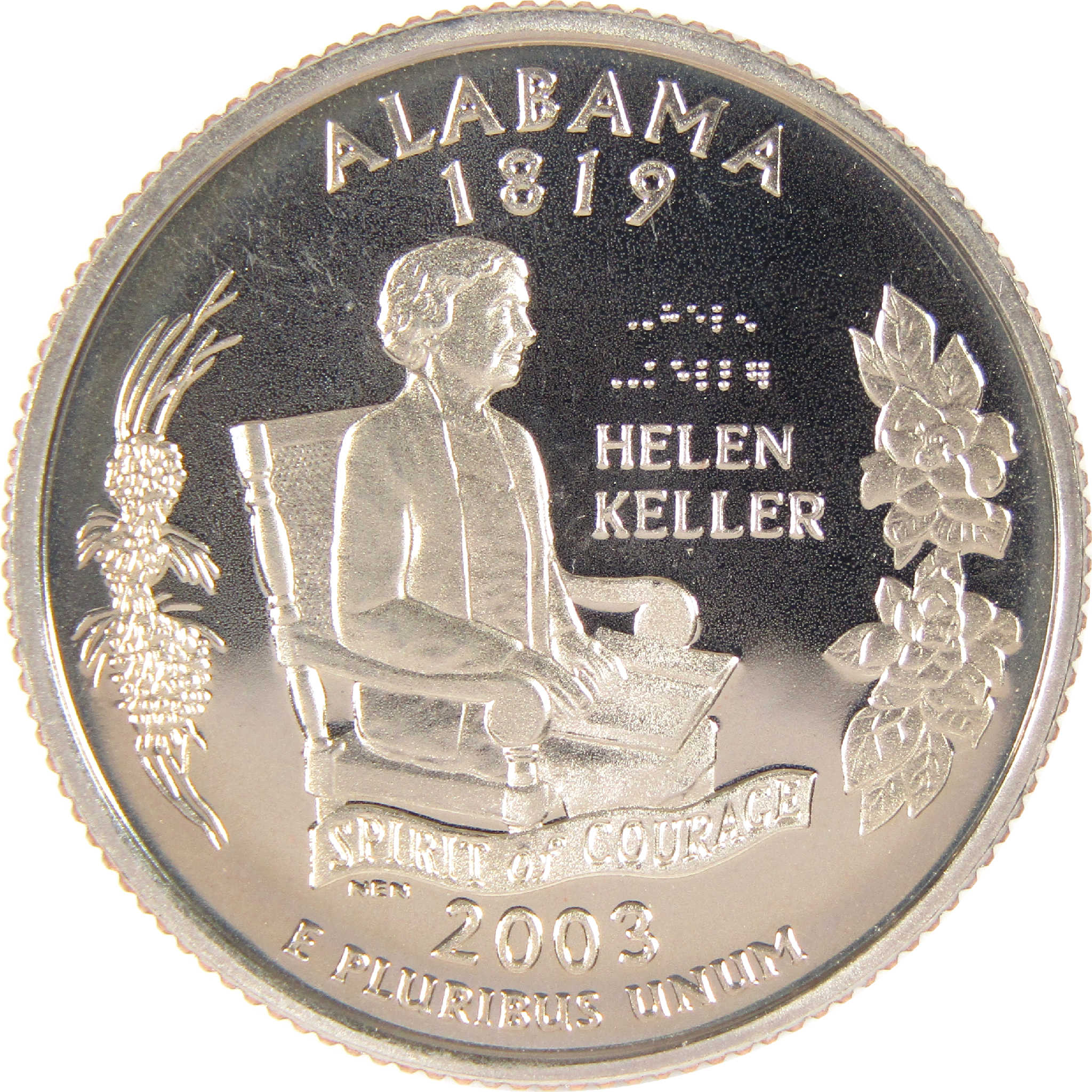 2003 S Alabama State Quarter Clad 25c Proof Coin