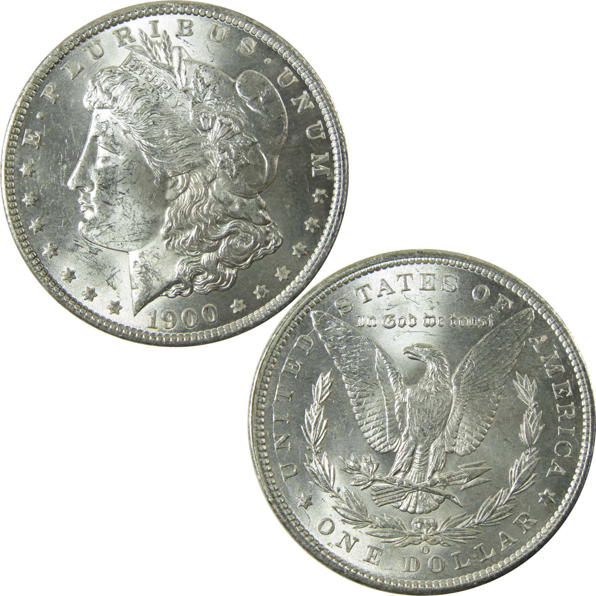 1900 O Morgan Silver Dollar Uncirculated Mint State $1 Coin SKU:I28364