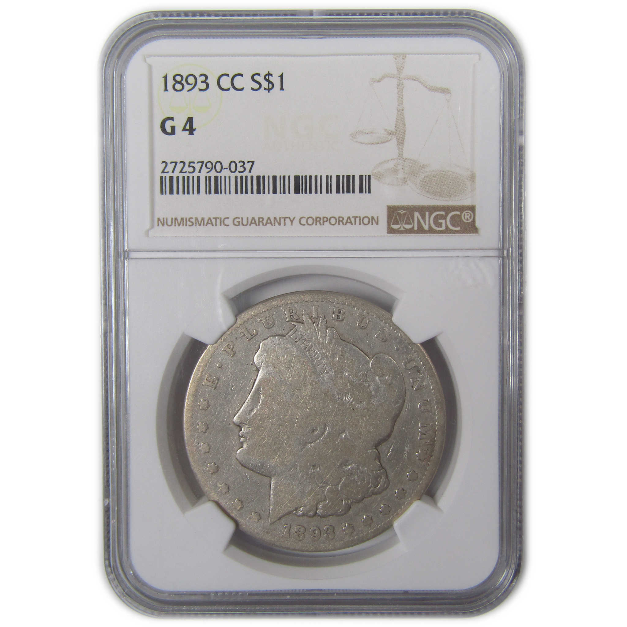 1893 CC Morgan Dollar G 4 NGC Silver $1 Coin SKU:I17172 - Morgan coin - Morgan silver dollar - Morgan silver dollar for sale - Profile Coins & Collectibles