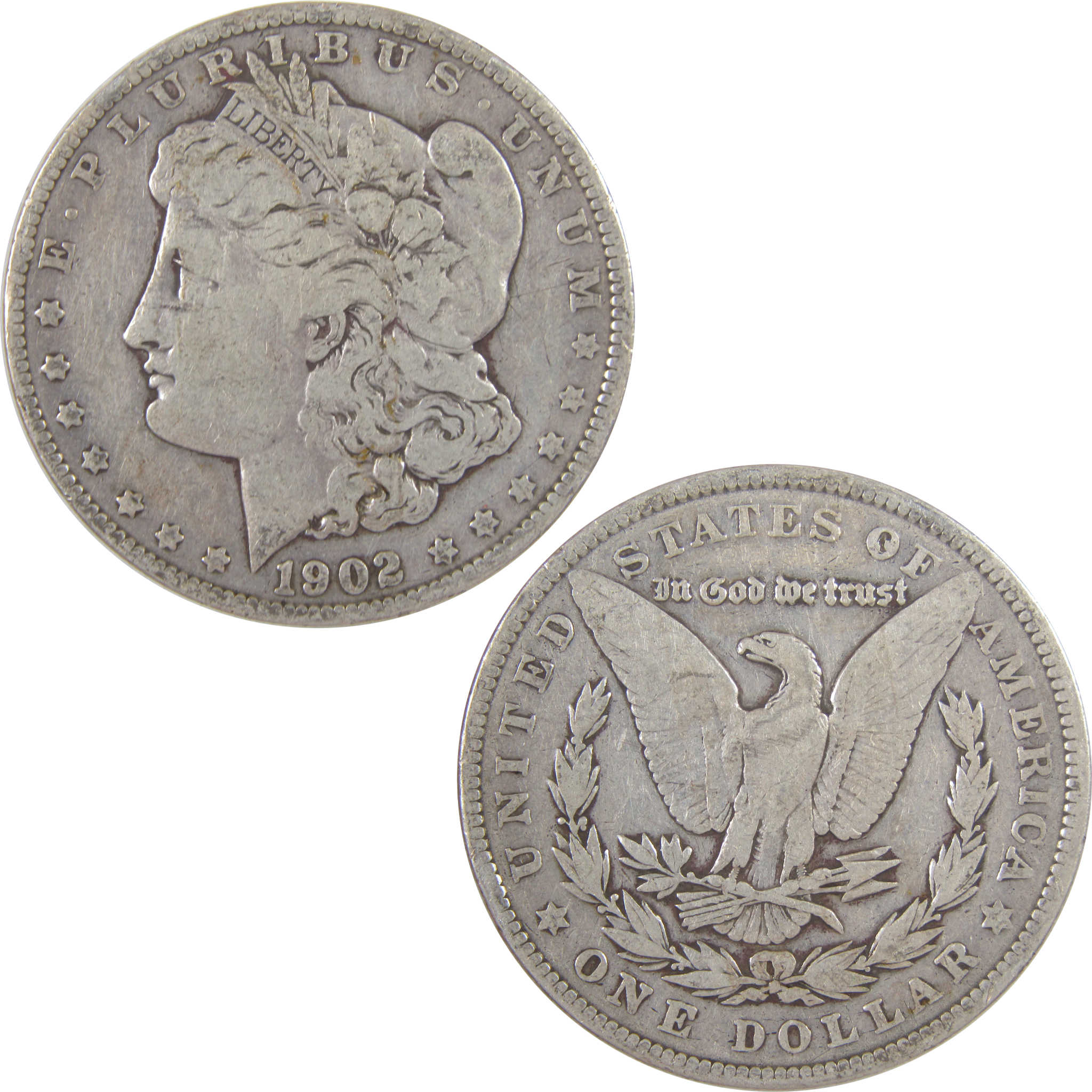 1902 Morgan Dollar F Fine Silver $1 Coin SKU:I18741 - Morgan coin - Morgan silver dollar - Morgan silver dollar for sale - Profile Coins & Collectibles