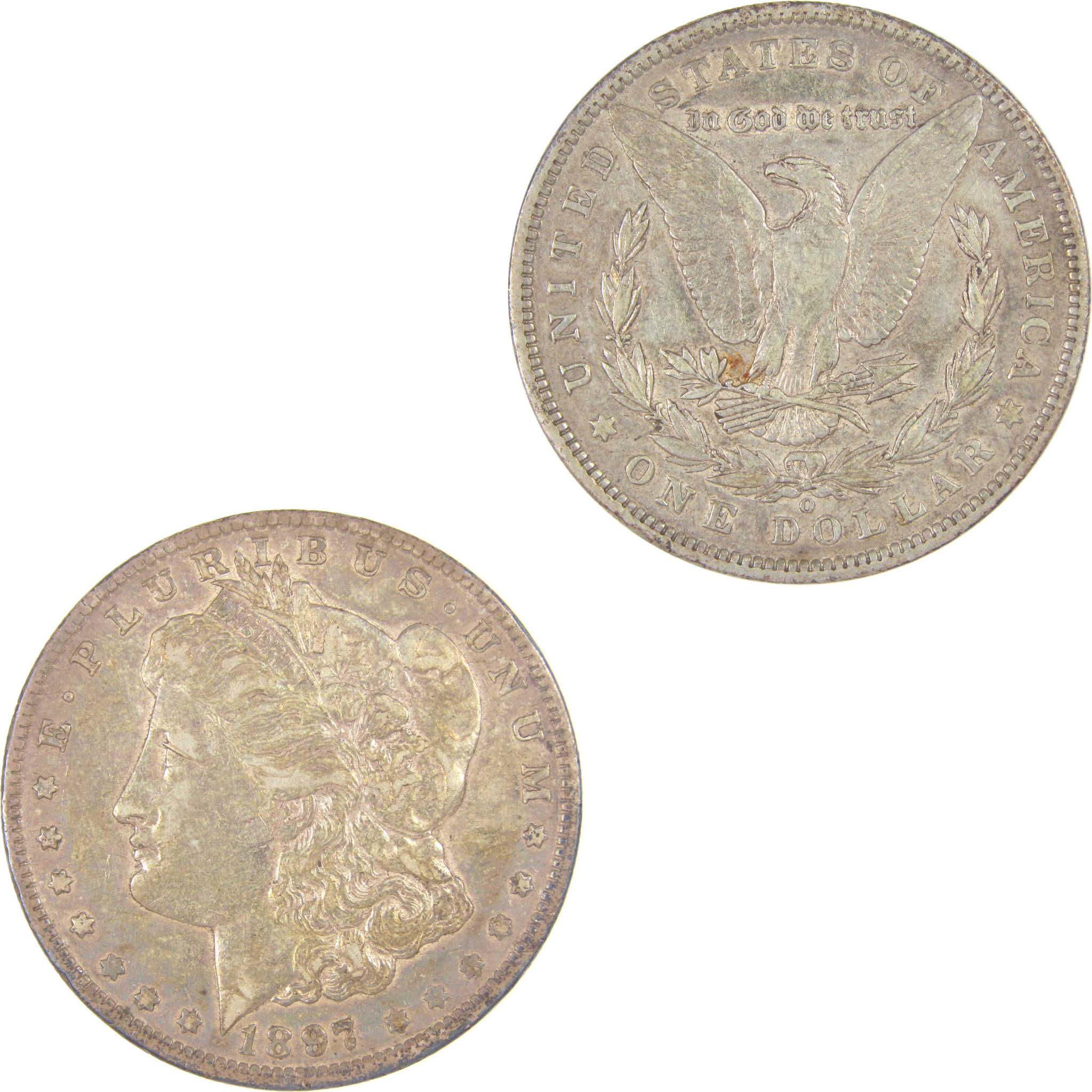 1897 O Morgan Dollar XF EF Extremely Fine Silver $1 Coin SKU:I16878 - Morgan coin - Morgan silver dollar - Morgan silver dollar for sale - Profile Coins & Collectibles