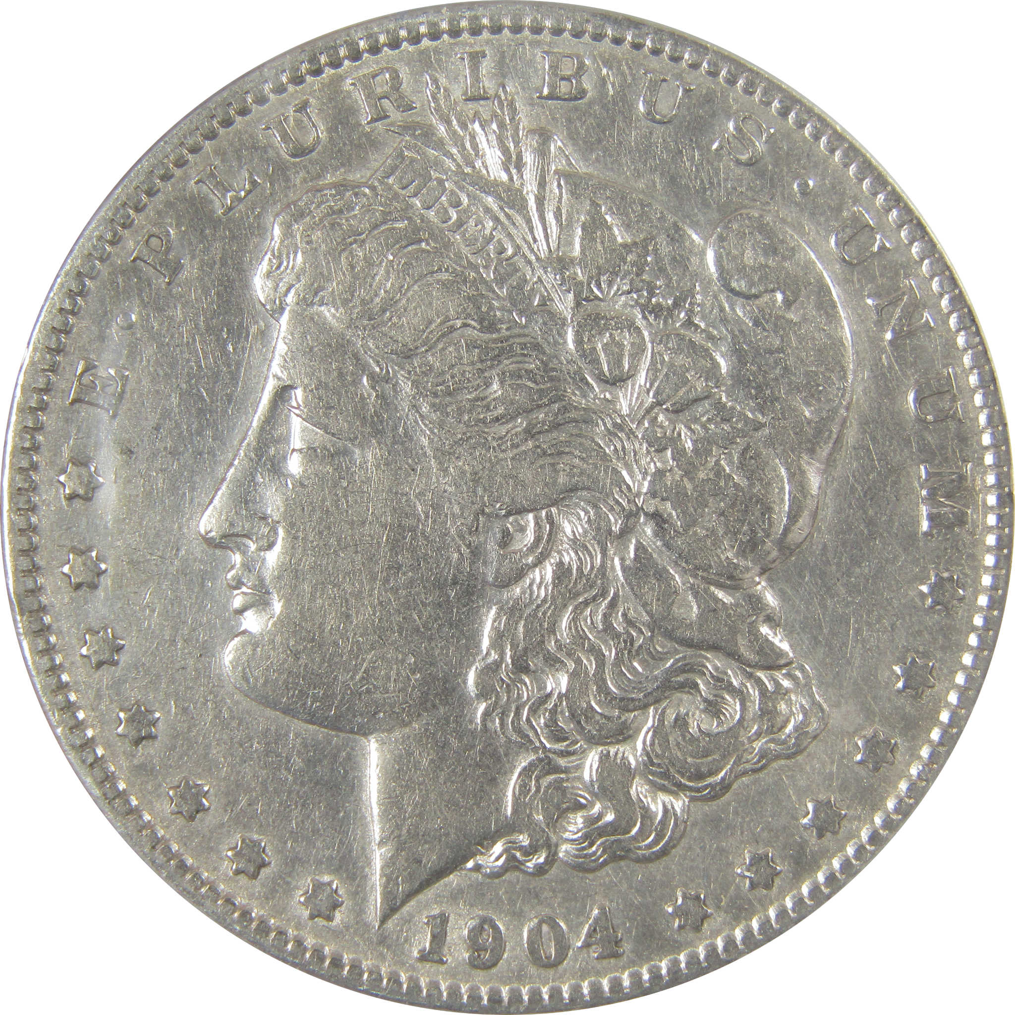1904 S Morgan Dollar VF 25 Details ANACS Silver $1 Coin SKU:I21130 - Morgan coin - Morgan silver dollar - Morgan silver dollar for sale - Profile Coins & Collectibles