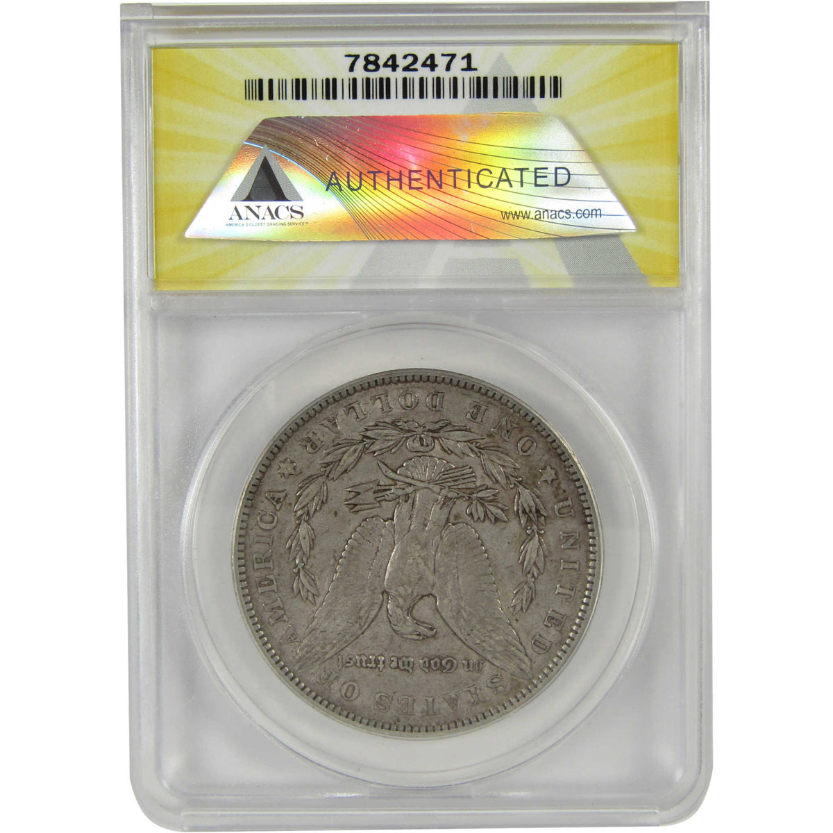 1901 Morgan Silver Dollar EF 45 ANACS $1 Coin Collectible SKU:I28817