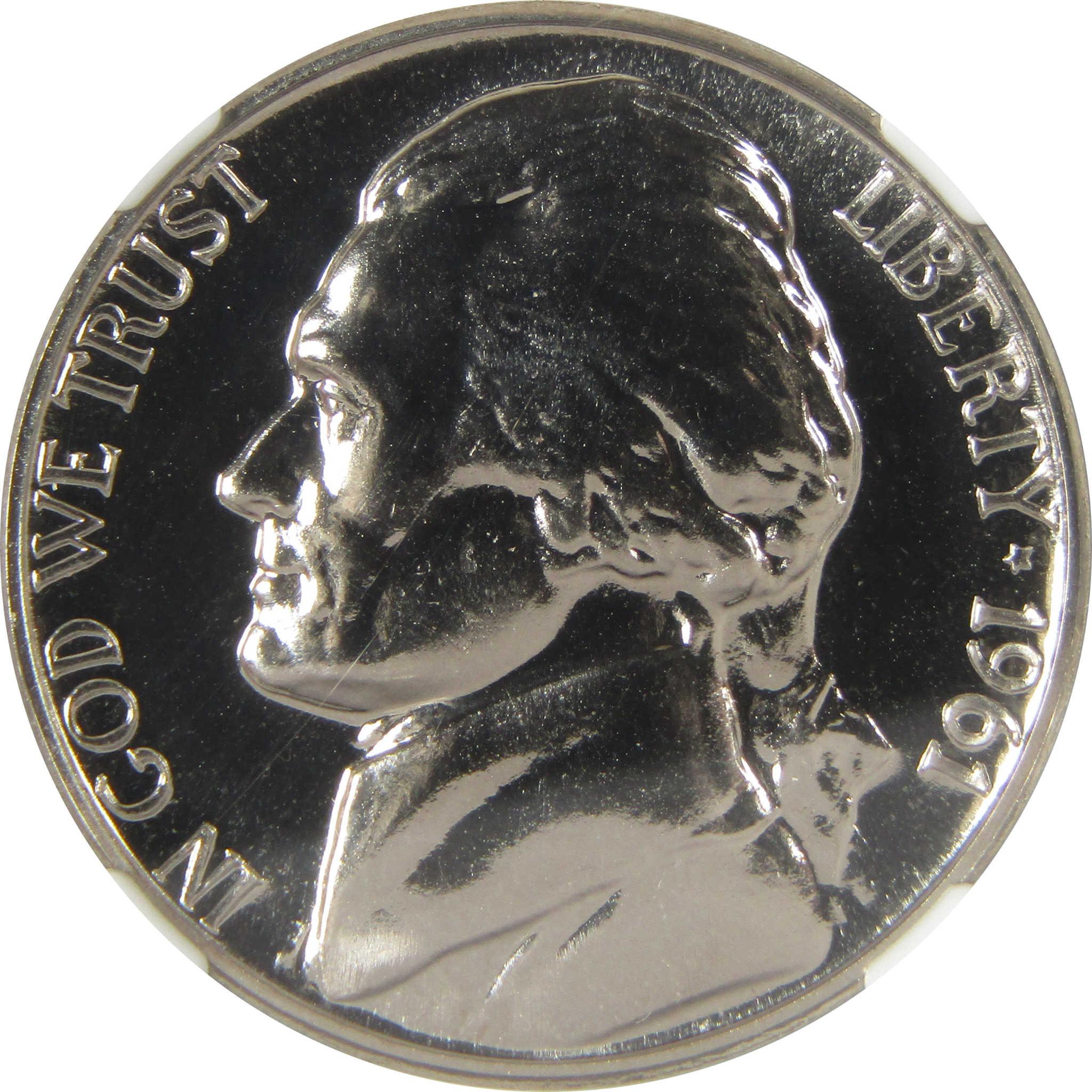 1961 Jefferson Nickel PF 69 NGC Proof 5c Coin Collectible SKU:I27329