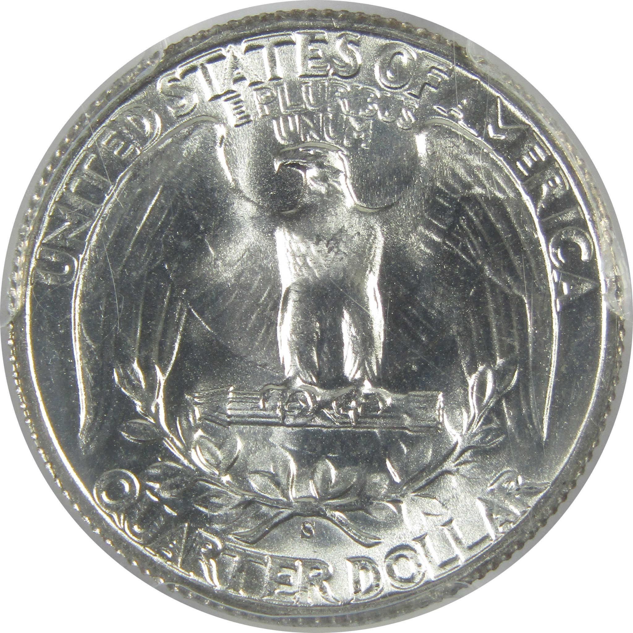 1942 S Washington Quarter MS 64 PCGS Silver 25c Uncirculated Coin