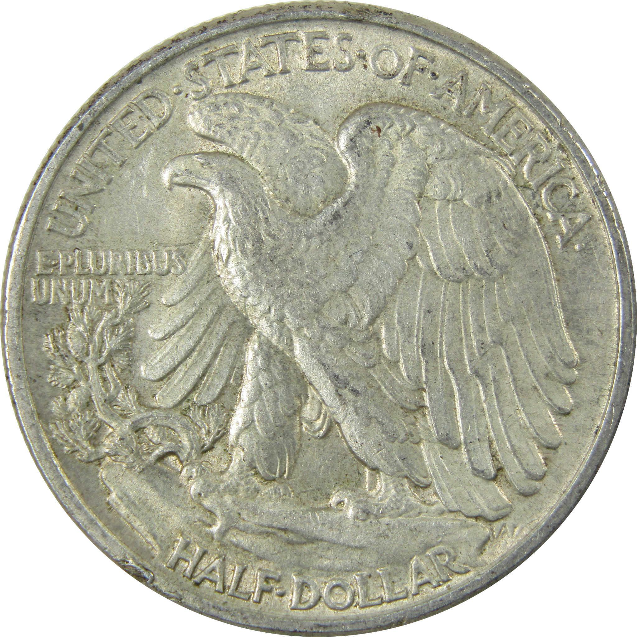 1945 Liberty Walking Silver 50cAU About Uncirculated SKU:CP539