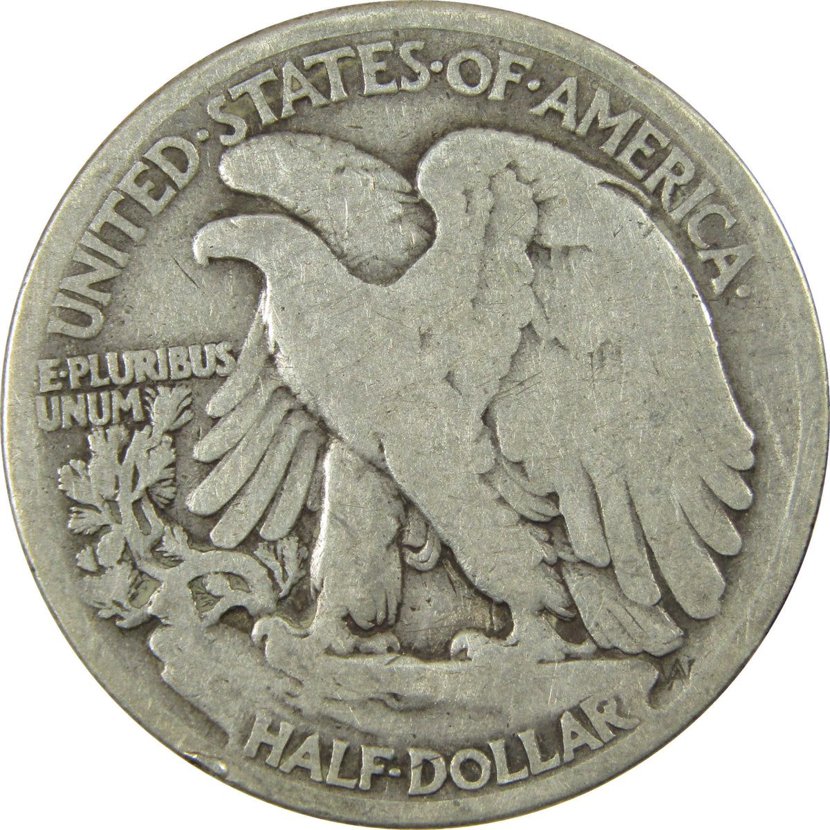 1917 D Obverse Liberty Walking Silver 50c VG Very Good SKU:CP1761