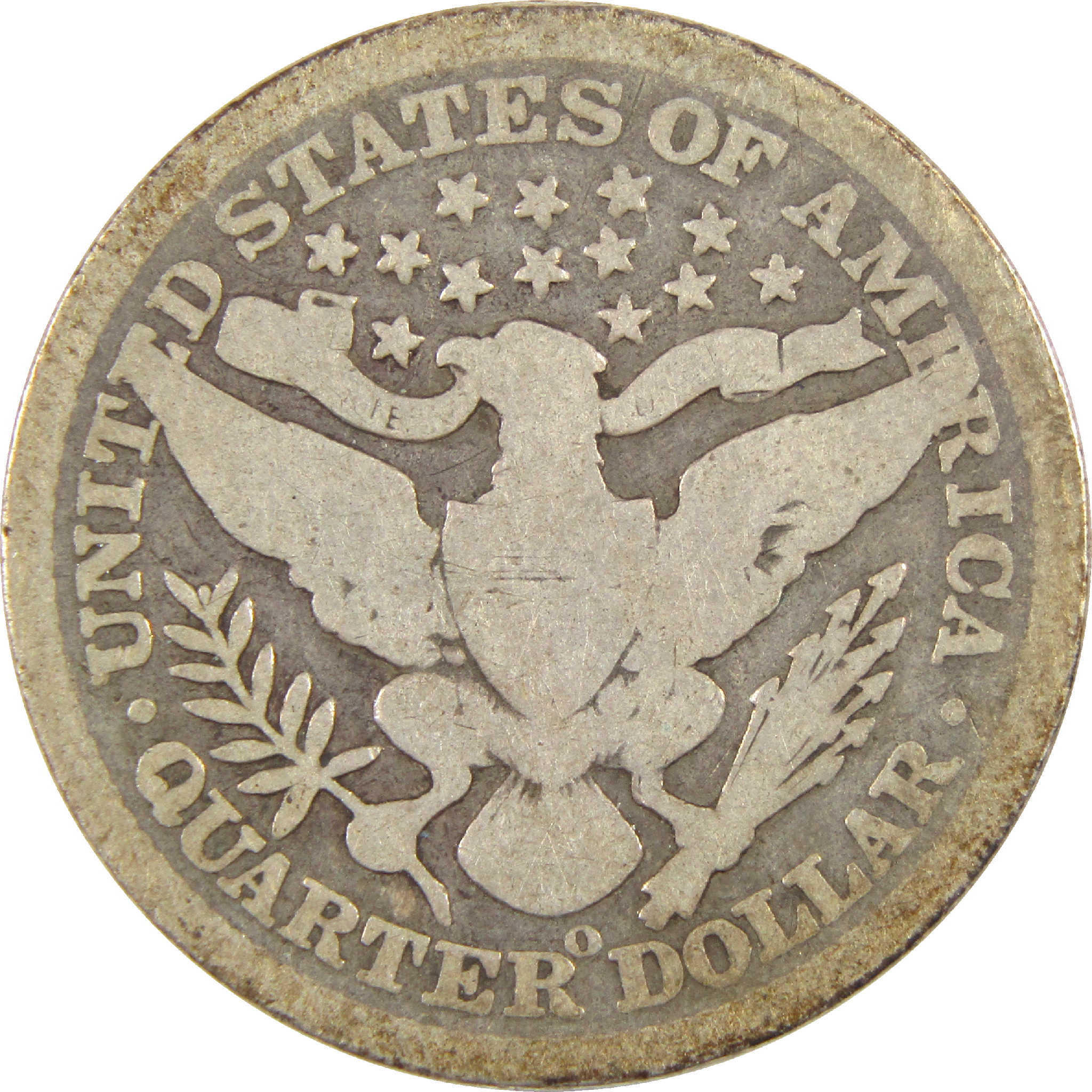 1897 O Barber Quarter G Good Silver 25c Coin SKU:I11434