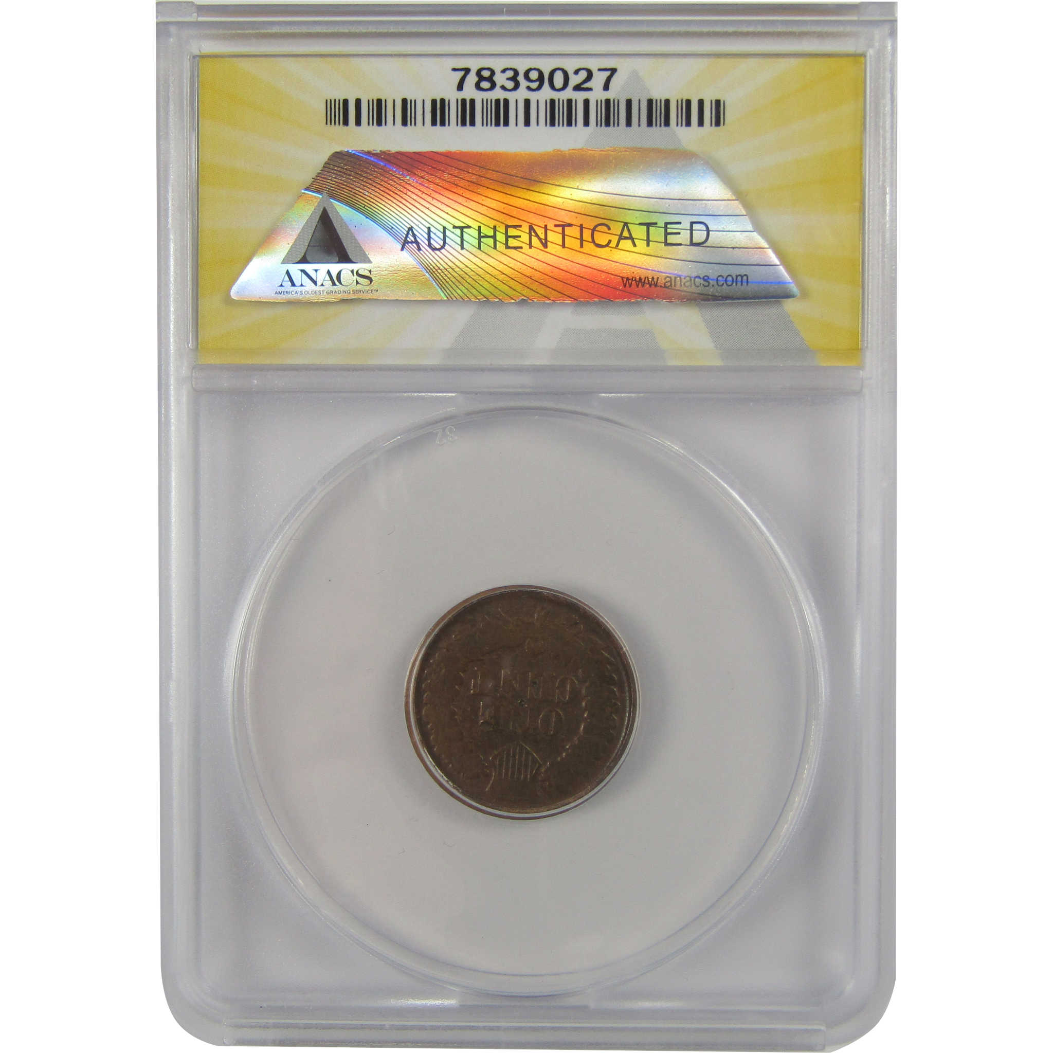 1864 No L Indian Head Cent VG 8 Details ANACS Bronze Penny SKU:I22280