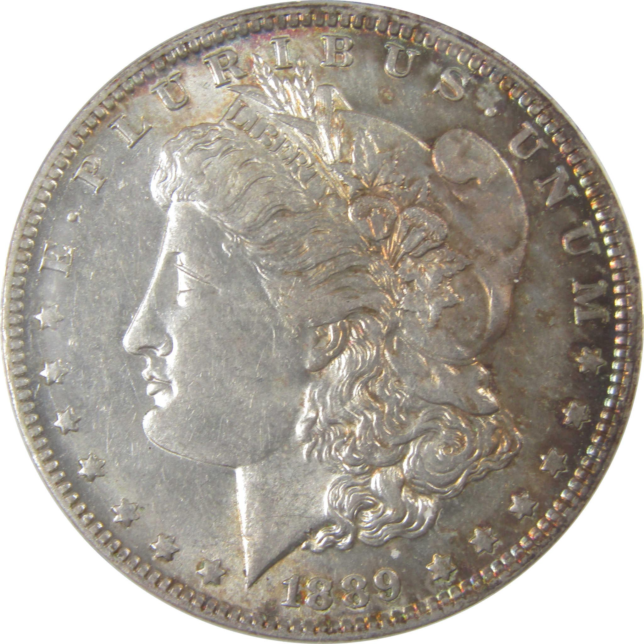 1889 O Morgan Silver Dollar AU 58 ANACS $1 Coin SKU:I24989 - Morgan coin - Morgan silver dollar - Morgan silver dollar for sale - Profile Coins & Collectibles