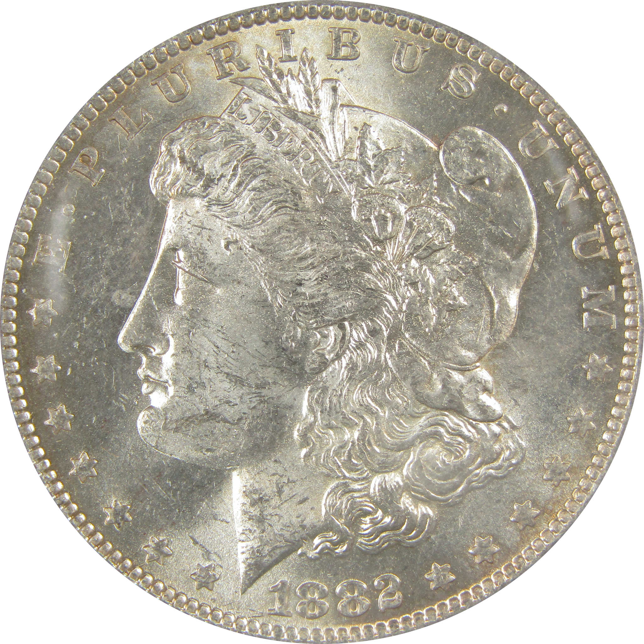 1882 O/S VAM-4 Recessed Top 100 Morgan Dollar MS 62 ANACS SKU:I21952 - Morgan coin - Morgan silver dollar - Morgan silver dollar for sale - Profile Coins & Collectibles