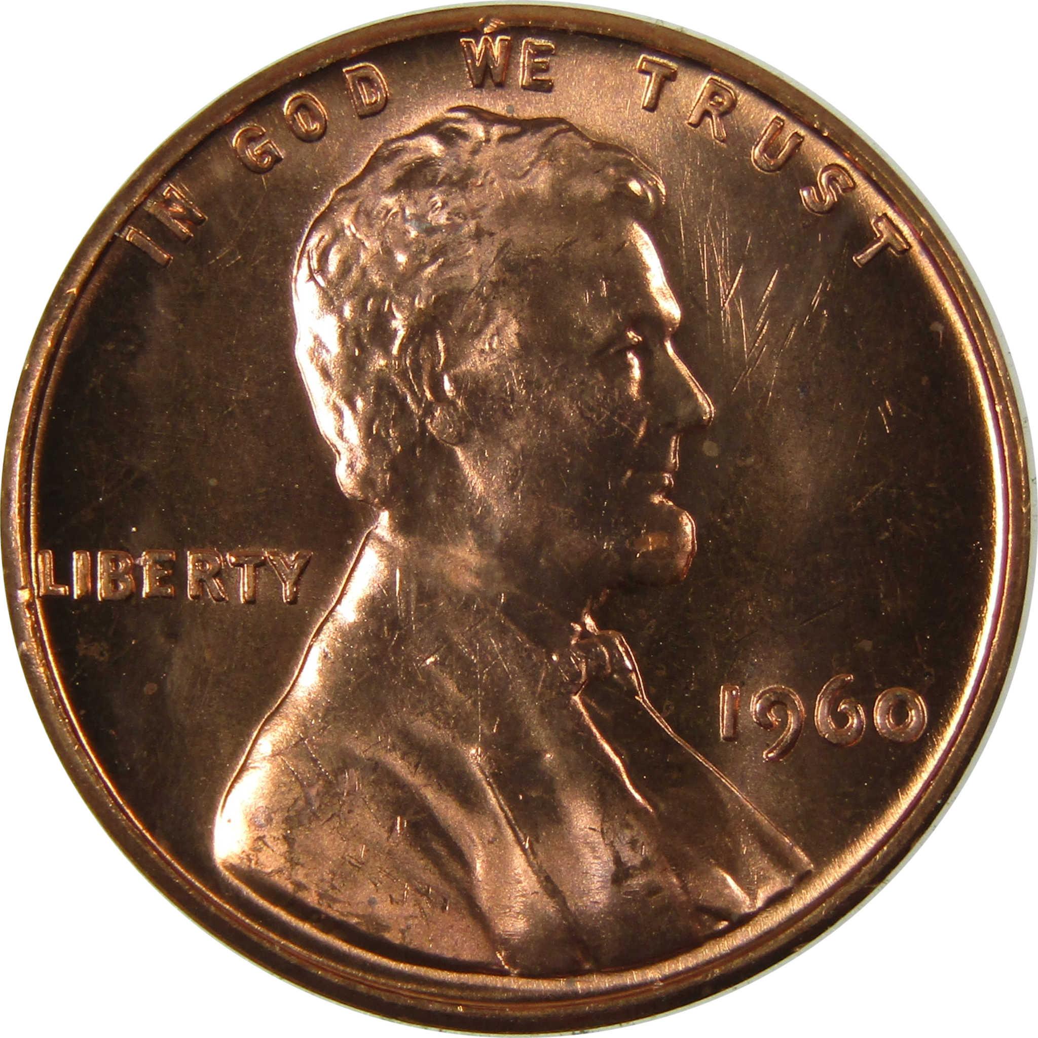 1960 Small Date Lincoln Memorial 1c Uncirculated Mint State SKU:I26586