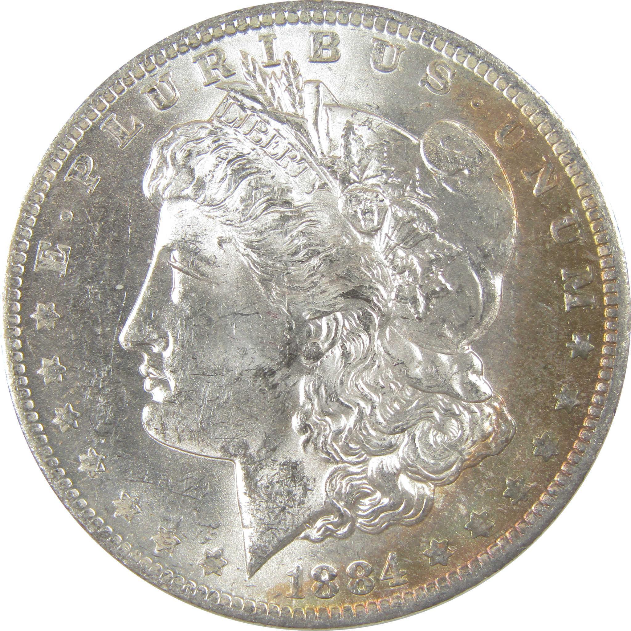 1884 O Morgan Silver Dollar BU Choice Uncirculated Toned SKU:I24190