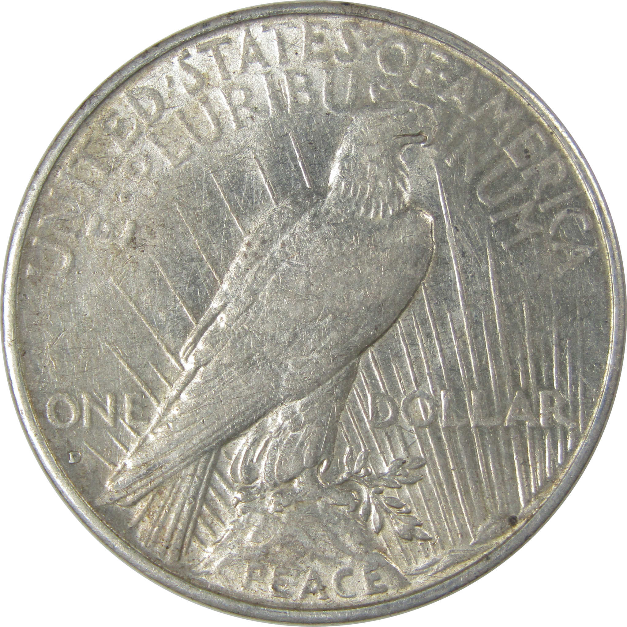 1934 D Peace Dollar AU About Uncirculated Silver $1 Coin SKU:I22800