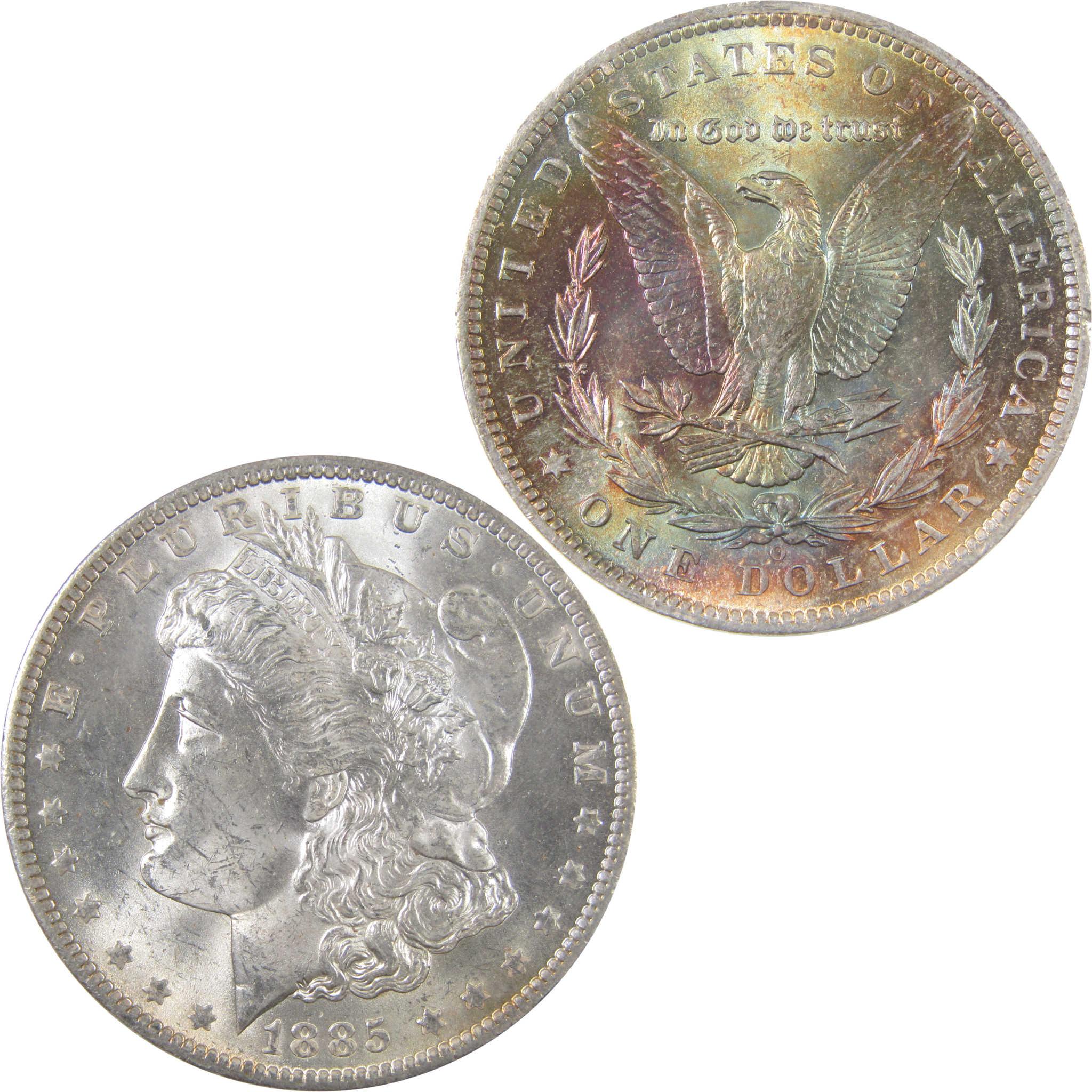 1885 O Morgan Dollar BU Choice Uncirculated Silver Toned SKU:CPC0270