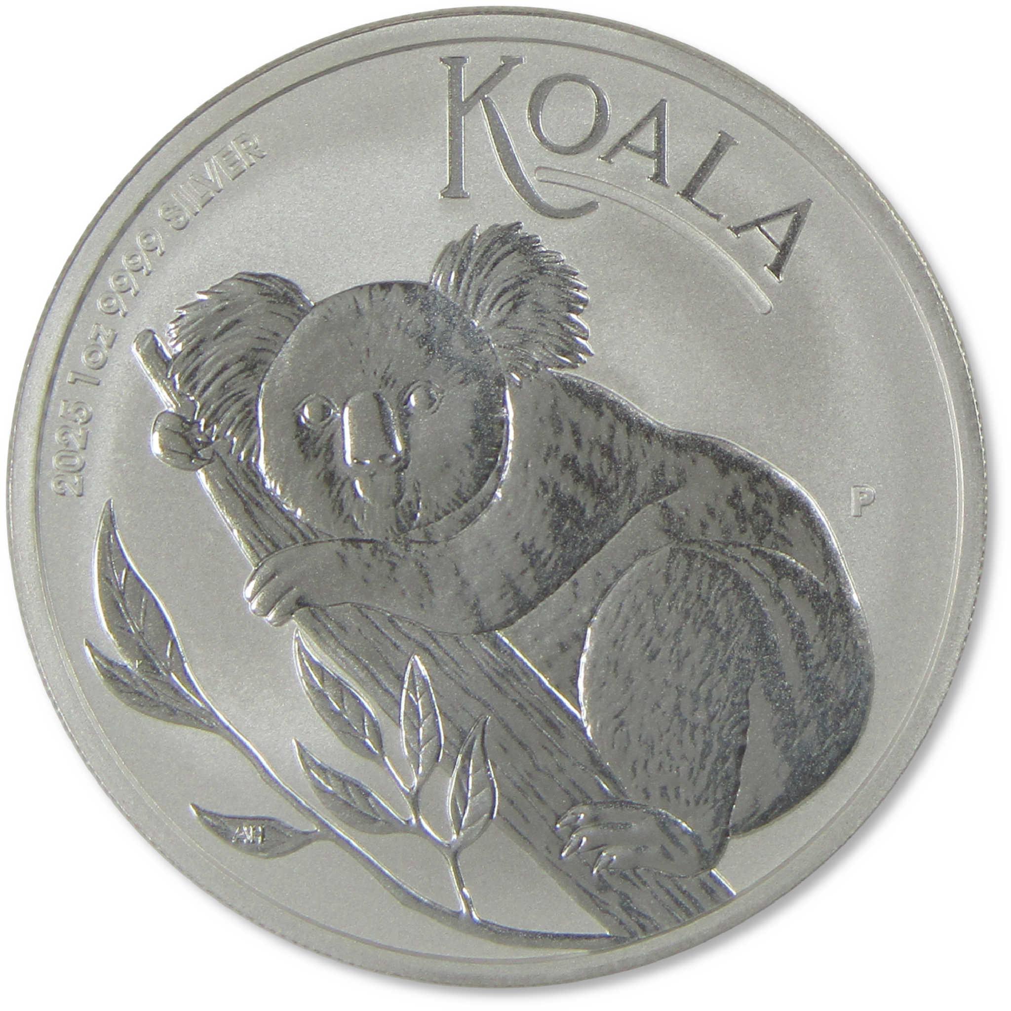 2025 Australian Koala BU Uncirculated 1 oz .9999 Silver Bullion