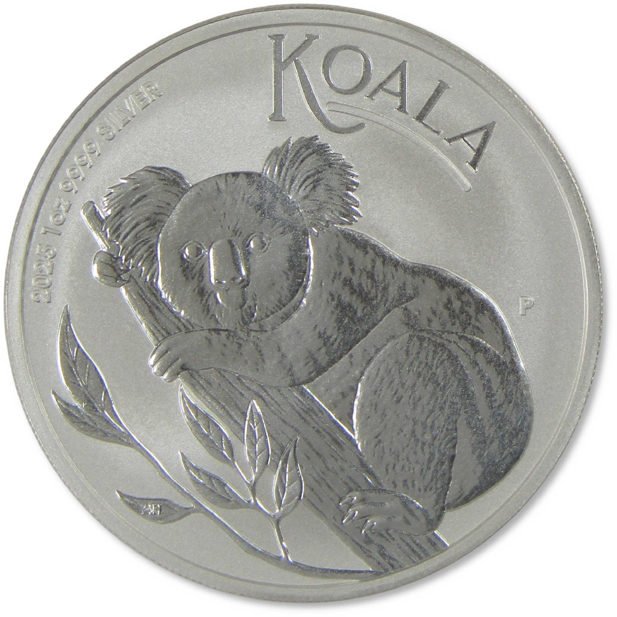 2025 Australian Koala BU Uncirculated 1 oz .9999 Silver Bullion