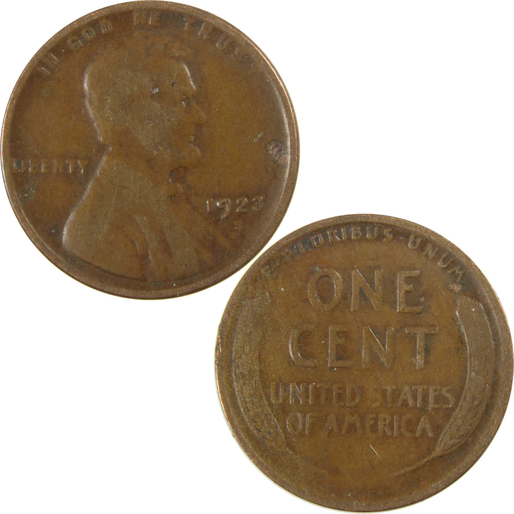 1923 S Lincoln Wheat Cent VG Very Good Penny 1c Coin SKU:I28234
