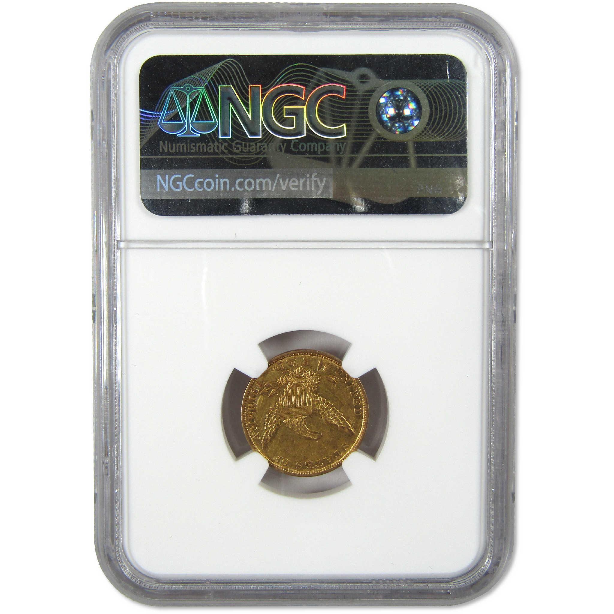 1839 Classic Head Gold $2.50 Quarter Eagle AU 58 NGC Coin Collectible