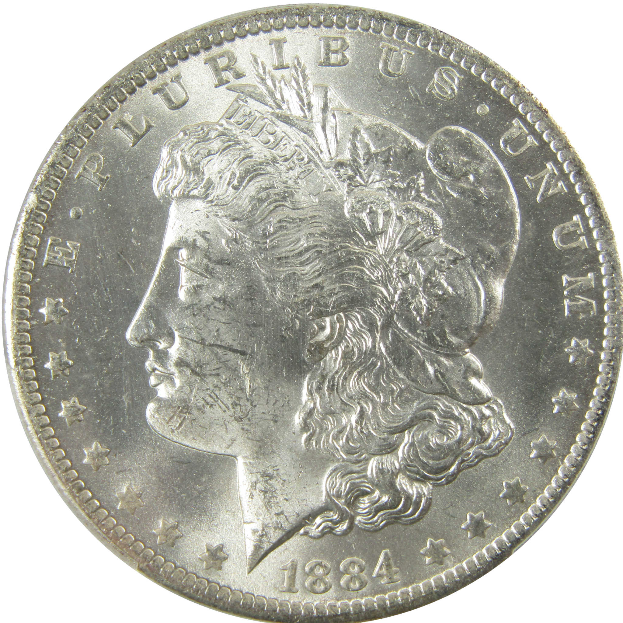 1884 O Morgan Silver Dollar MS 63 PCGS Uncirculated $1 Coin SKU:I28351