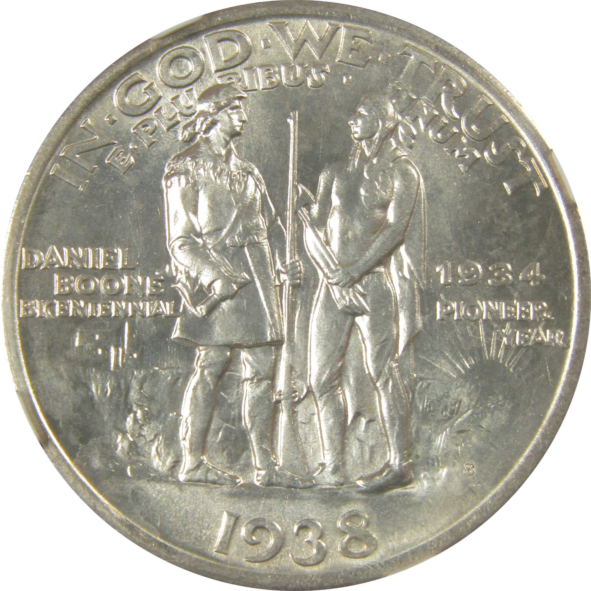 Daniel Boone Commemorative Half Dollar 1938 S MS 67 NGC SKU:I20575