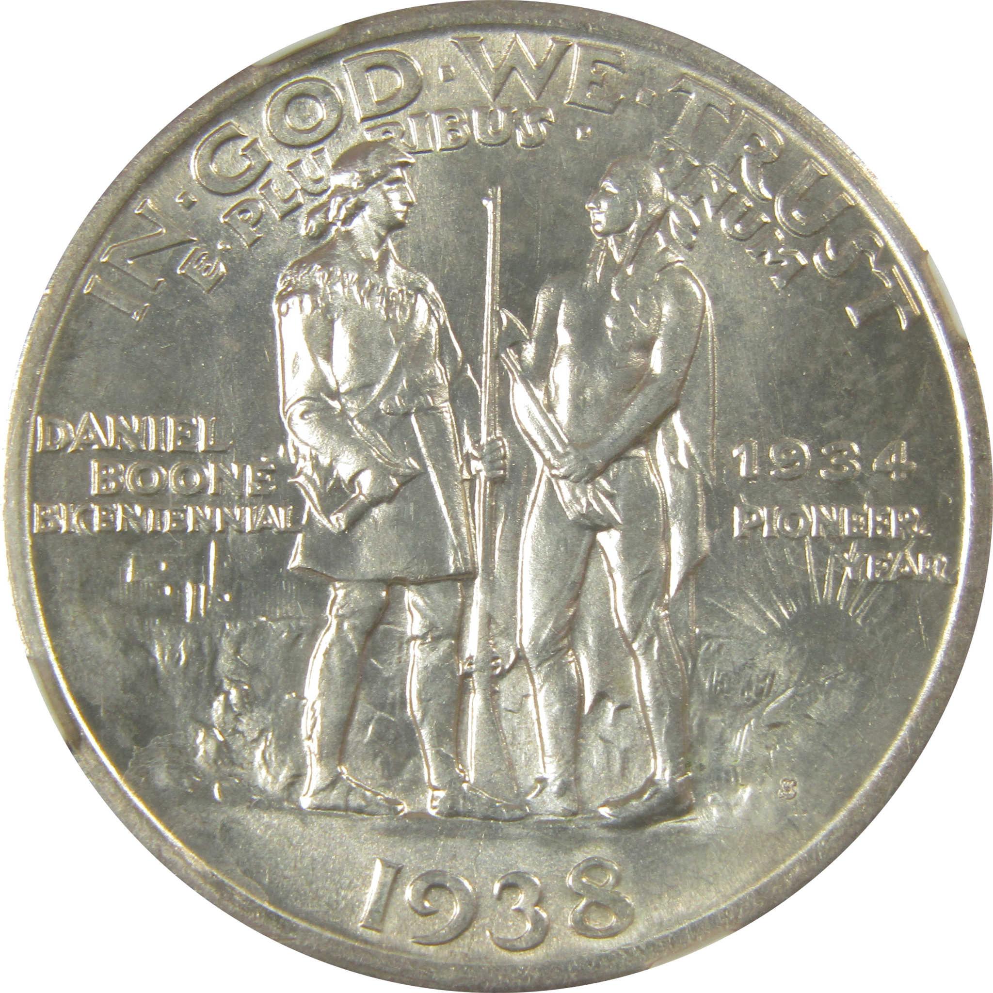 Daniel Boone Commemorative Half Dollar 1938 S MS 67 NGC SKU:I20575