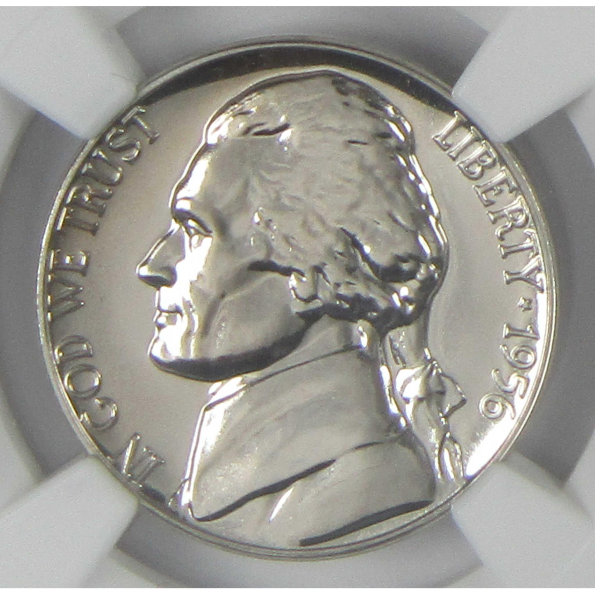1956 Jefferson Nickel PF 69 NGC Proof 5c Coin Collectible SKU:CP366