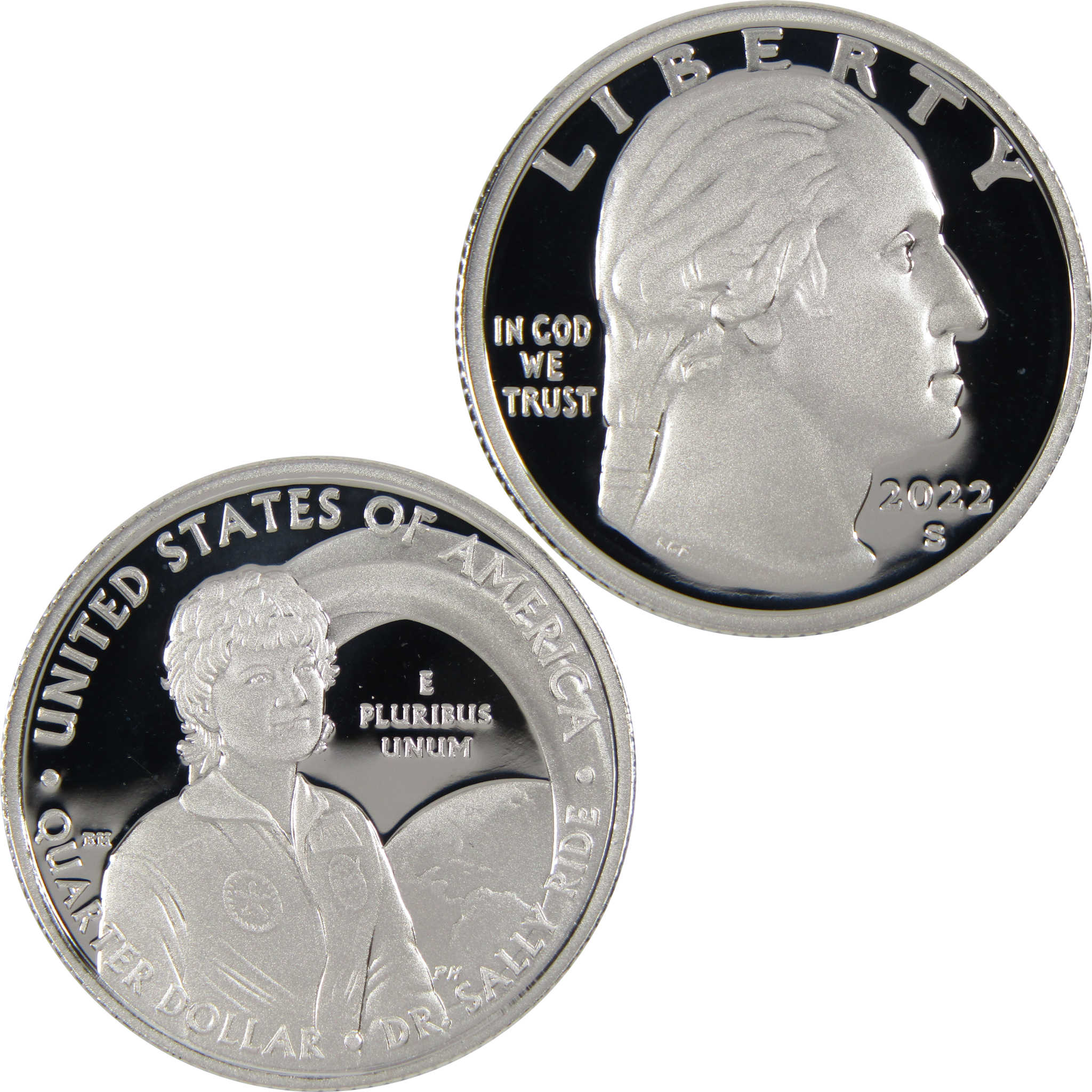 2022 S Sally Ride American Women Quarter .999 Silver 25c Proof Coin
