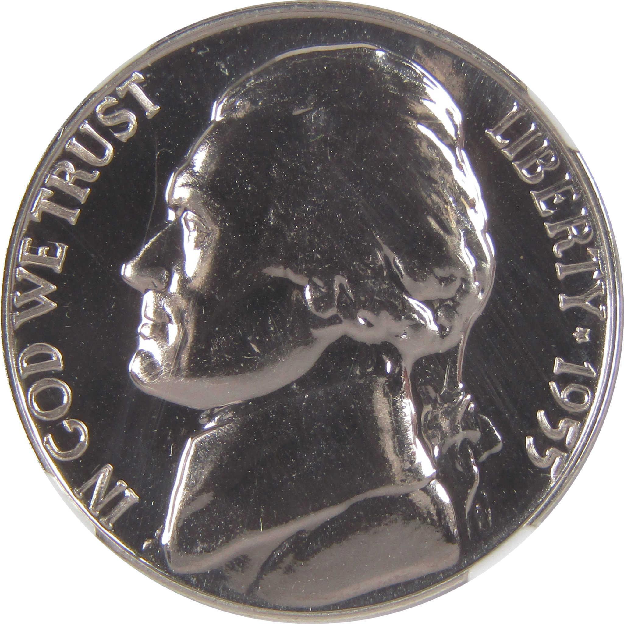 1955 Jefferson Nickel PF 68 NGC Proof 5c Coin SKU:CPC0156
