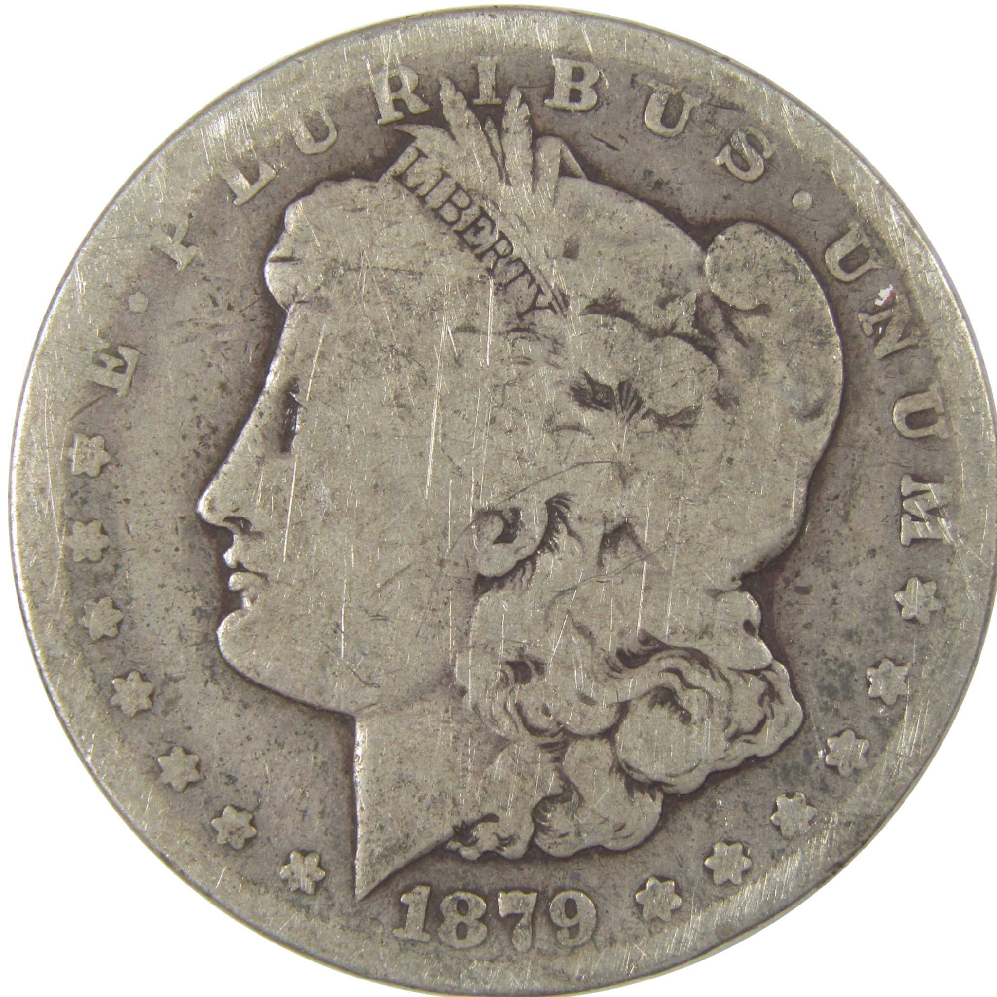 1879 CC Morgan Dollar G Good Silver $1 Coin SKU:I22722 - Morgan coin - Morgan silver dollar - Morgan silver dollar for sale - Profile Coins & Collectibles