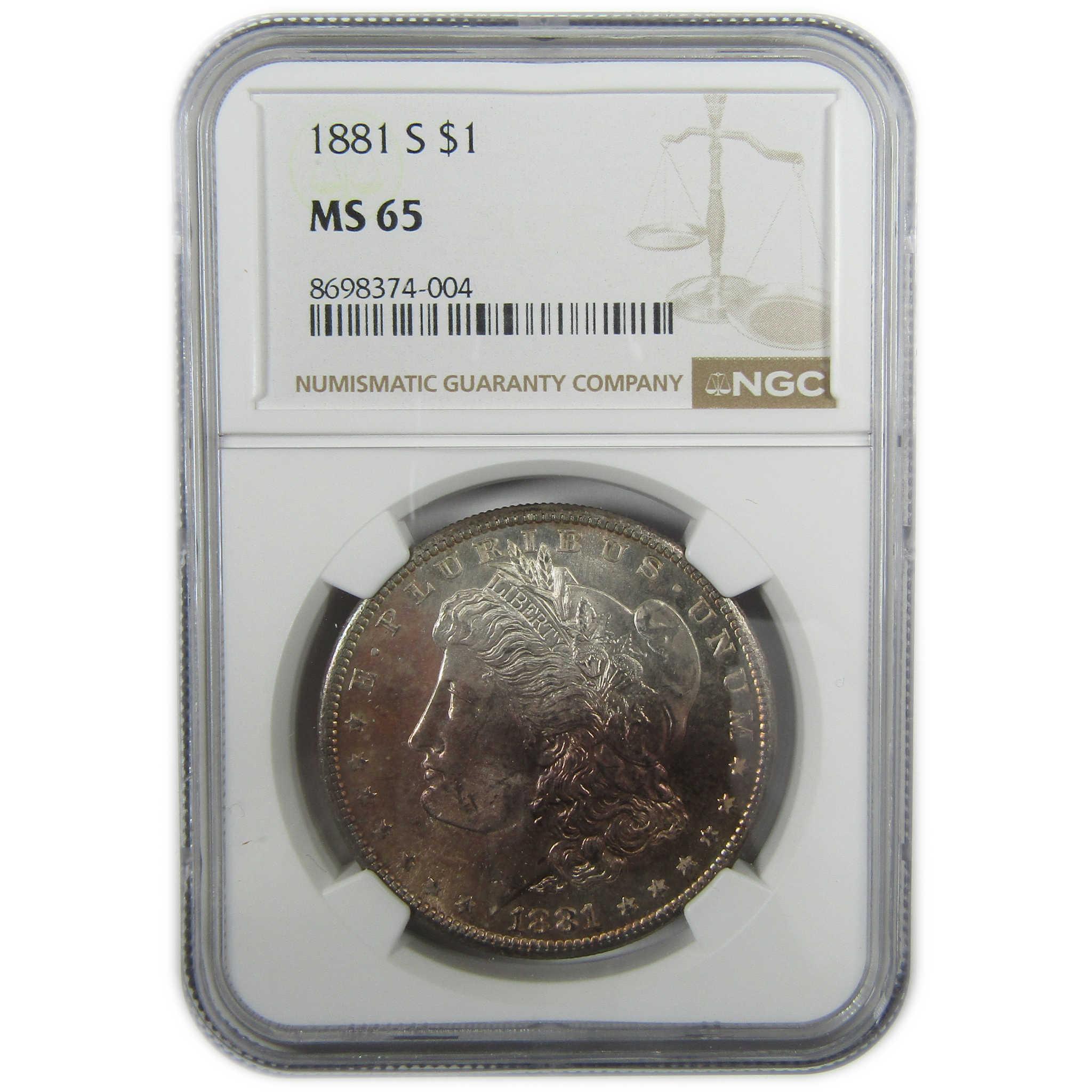 1881 S Morgan Silver Dollar MS 65 NGC Uncirculated $1 Coin SKU:I27922 - Morgan coin - Morgan silver dollar - Morgan silver dollar for sale - Profile Coins & Collectibles