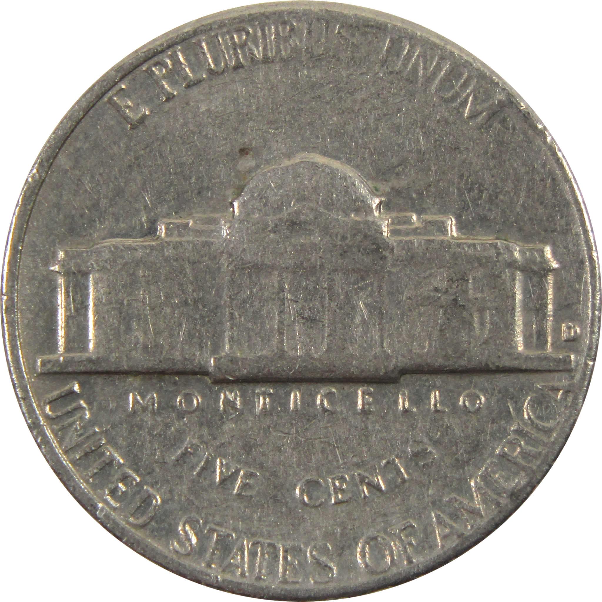 1964 D Jefferson Nickel AG About Good 5c Coin
