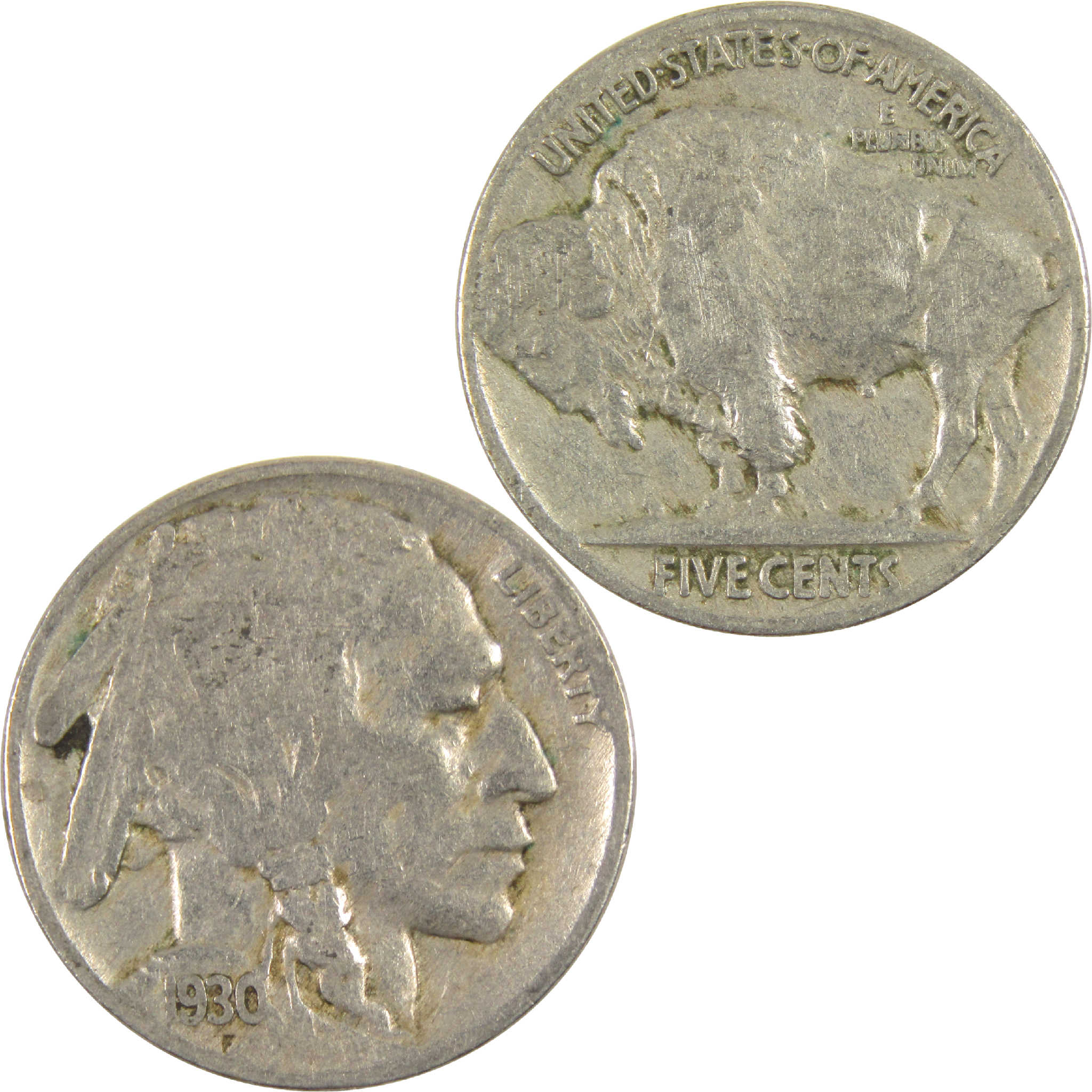 1930 Indian Head Buffalo Nickel VG Very Good 5c Coin