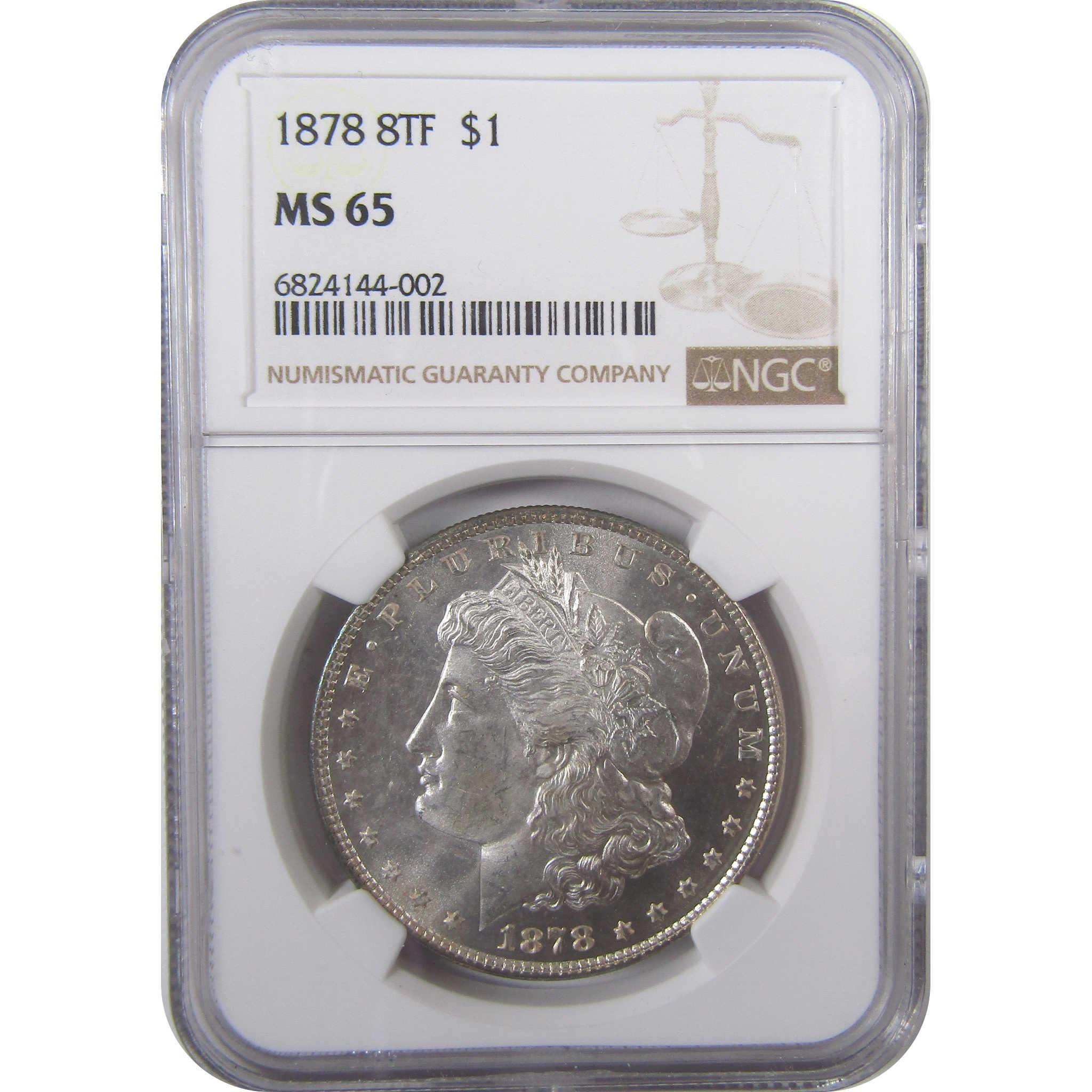 1878 8TF Morgan Dollar MS 65 NGC Silver Uncirculated SKU:I17919 - Morgan coin - Morgan silver dollar - Morgan silver dollar for sale - Profile Coins & Collectibles