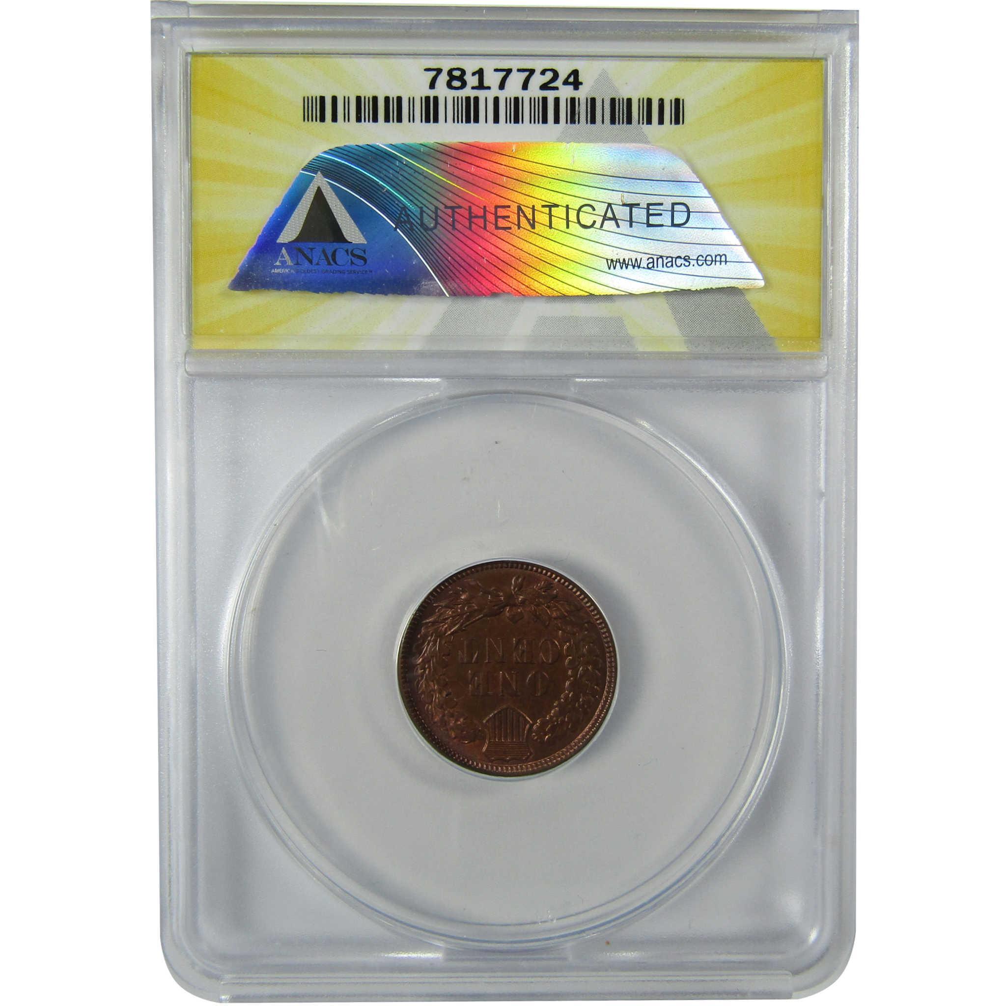 1886 Type 2 Indian Head Cent MS 60 Details ANACS Penny SKU:CP753